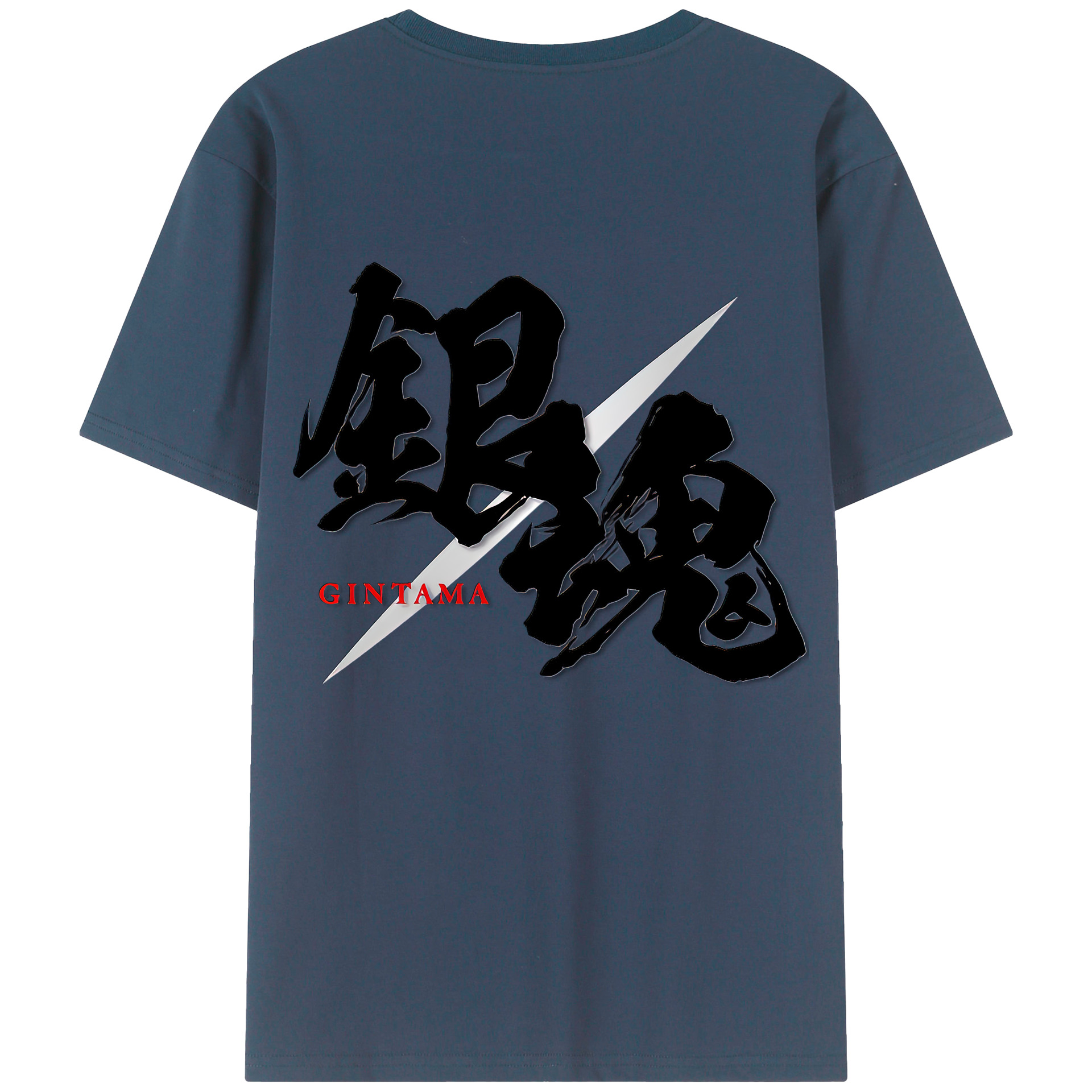 （画像用） ぎんたま 坂田銀時（さかたぎんとき） 神楽 志村新八（しむら しんぱち） GINTAMA Sakata Gintoki Kagura Shimura Shinpachi 綿100％ メンズ半袖Tシャツ（バックプリント） 通気性
