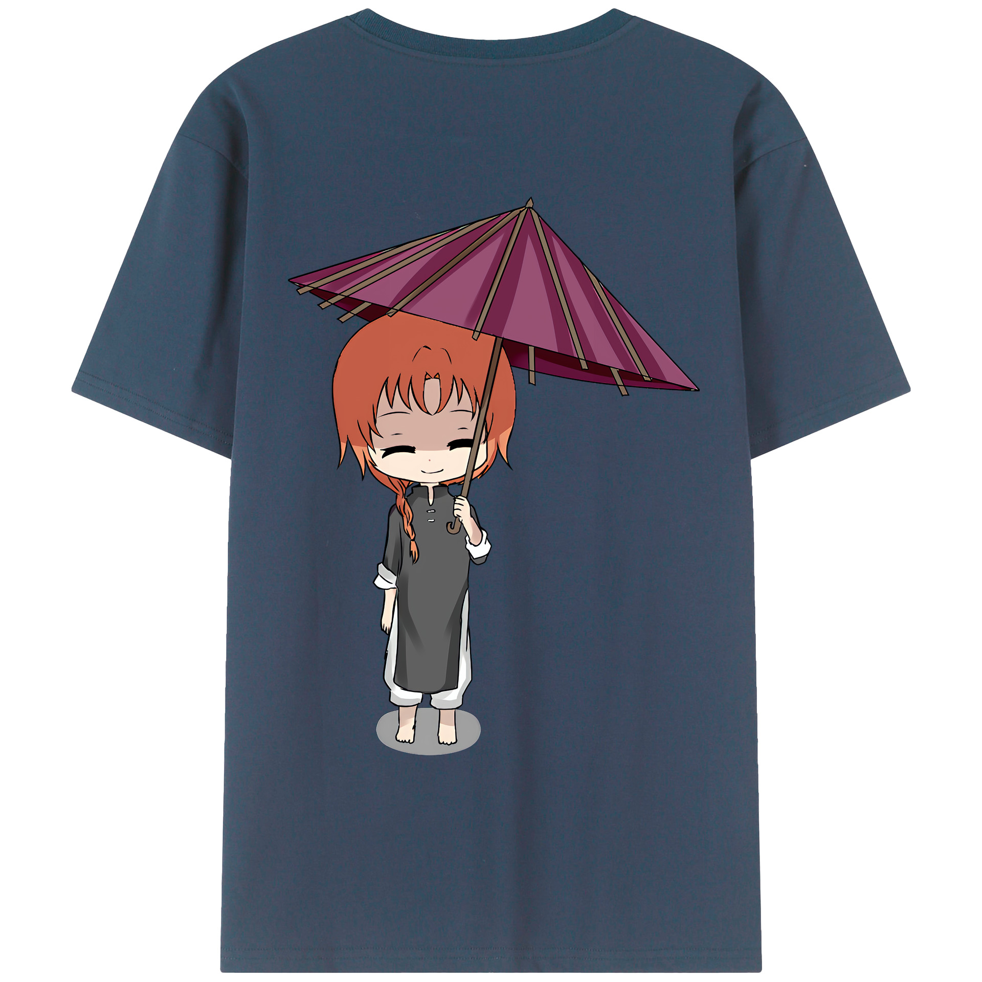 （画像用） ぎんたま 坂田銀時（さかたぎんとき） 神楽 志村新八（しむら しんぱち） GINTAMA Sakata Gintoki Kagura Shimura Shinpachi 綿100％ メンズ半袖Tシャツ（バックプリント） 通気性