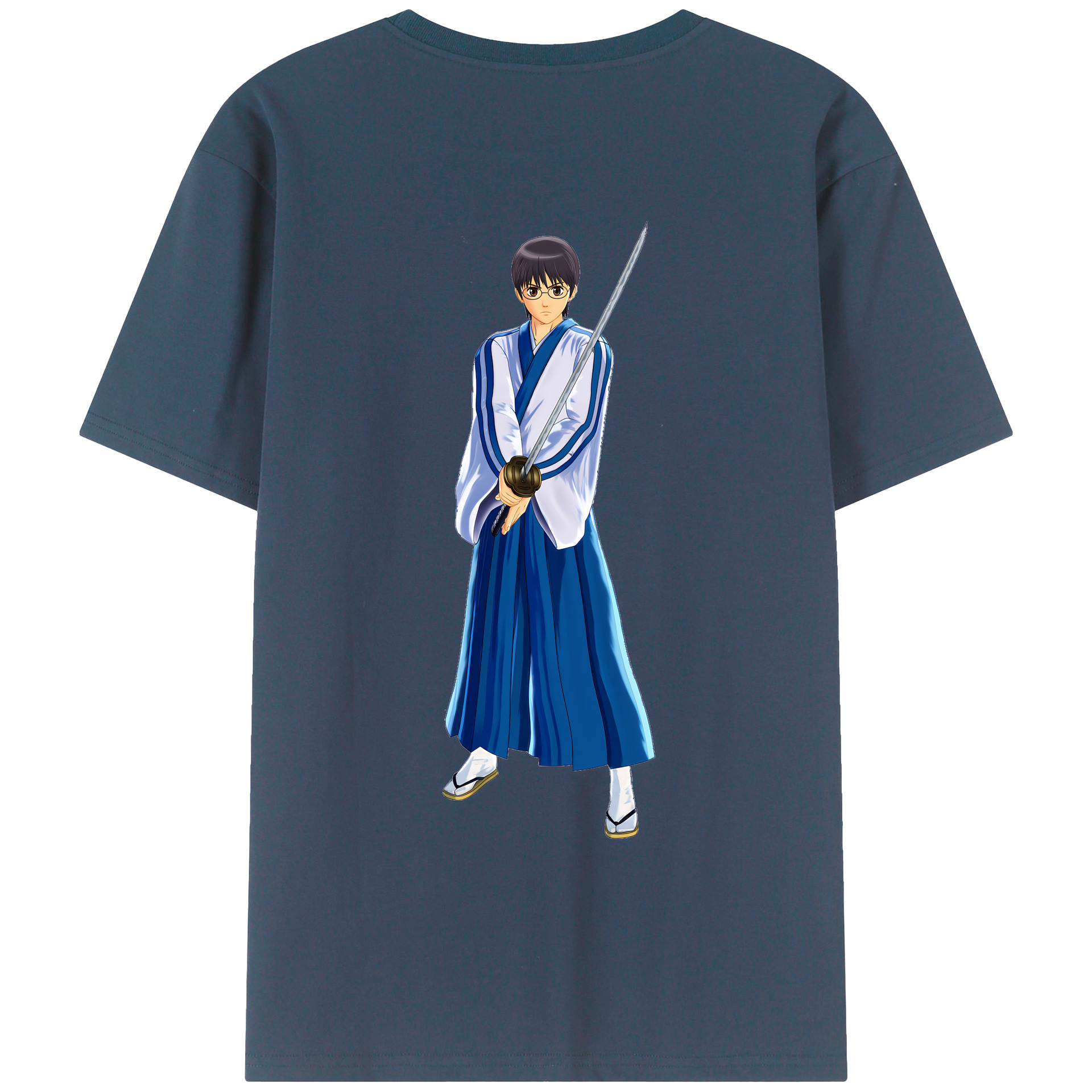 （画像用） ぎんたま 坂田銀時（さかたぎんとき） 神楽 志村新八（しむら しんぱち） GINTAMA Sakata Gintoki Kagura Shimura Shinpachi 綿100％ メンズ半袖Tシャツ（バックプリント） 通気性