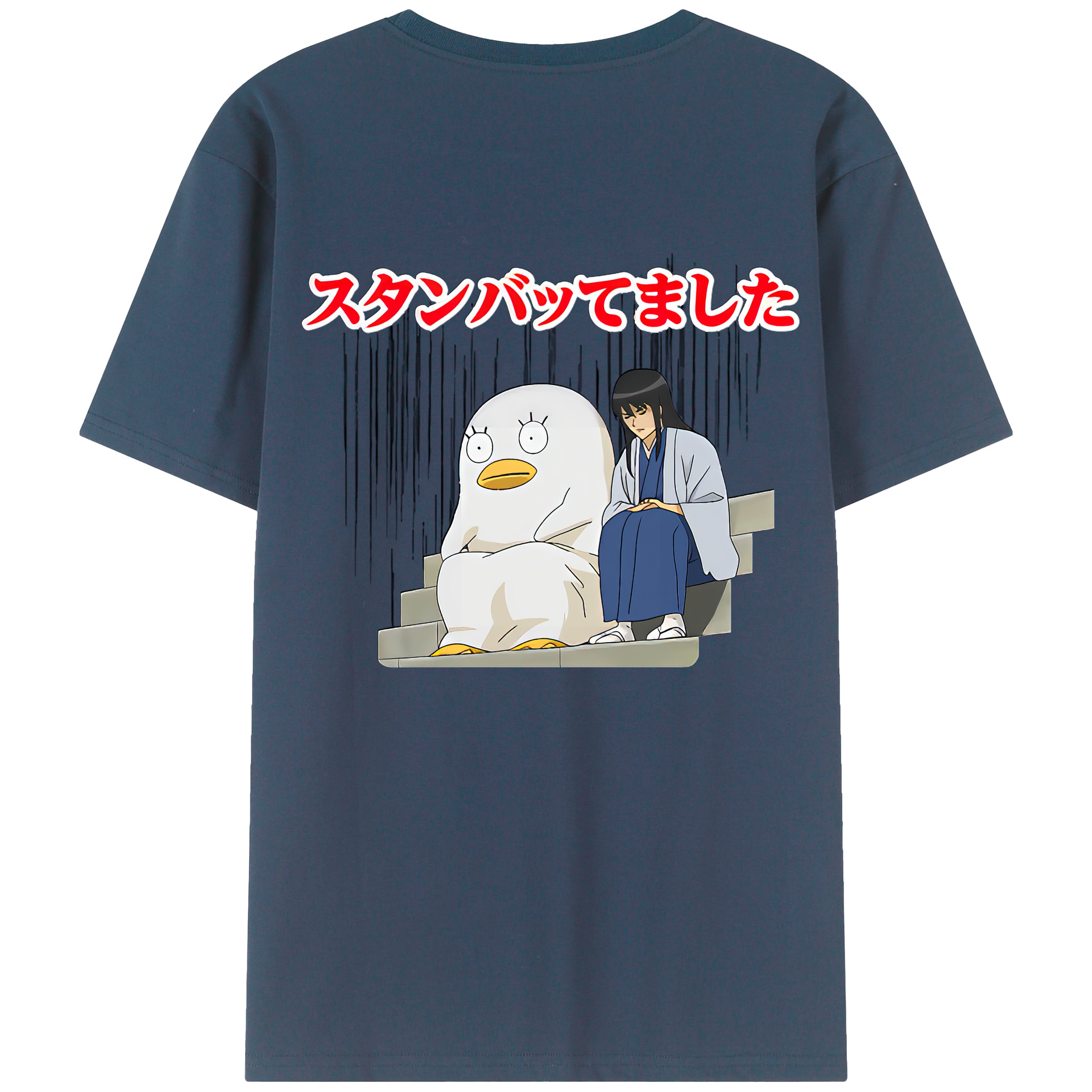 （画像用） ぎんたま 坂田銀時（さかたぎんとき） 神楽 志村新八（しむら しんぱち） GINTAMA Sakata Gintoki Kagura Shimura Shinpachi 綿100％ メンズ半袖Tシャツ（バックプリント） 通気性