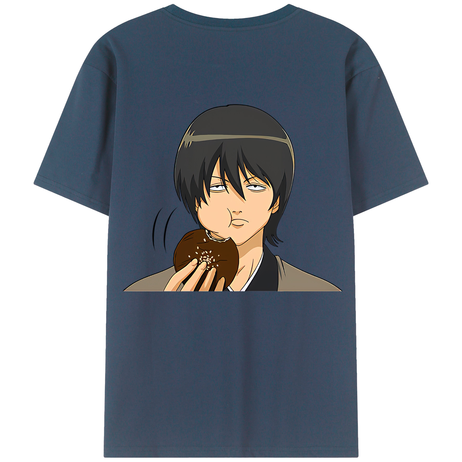 （画像用） ぎんたま 坂田銀時（さかたぎんとき） 神楽 志村新八（しむら しんぱち） GINTAMA Sakata Gintoki Kagura Shimura Shinpachi 綿100％ メンズ半袖Tシャツ（バックプリント） 通気性