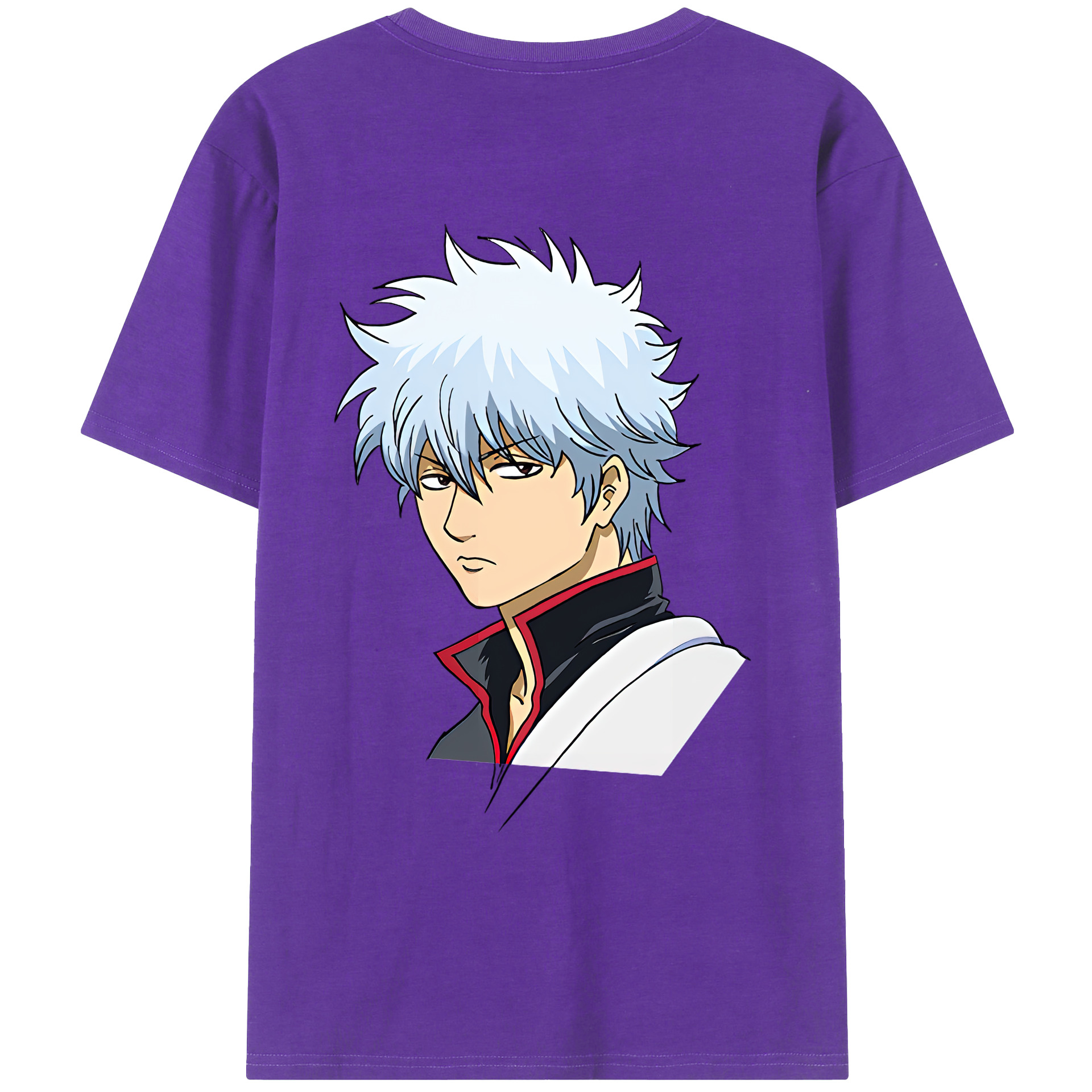 （画像用） ぎんたま 坂田銀時（さかたぎんとき） 神楽 志村新八（しむら しんぱち） GINTAMA Sakata Gintoki Kagura Shimura Shinpachi 綿100％ メンズ半袖Tシャツ（バックプリント） 通気性