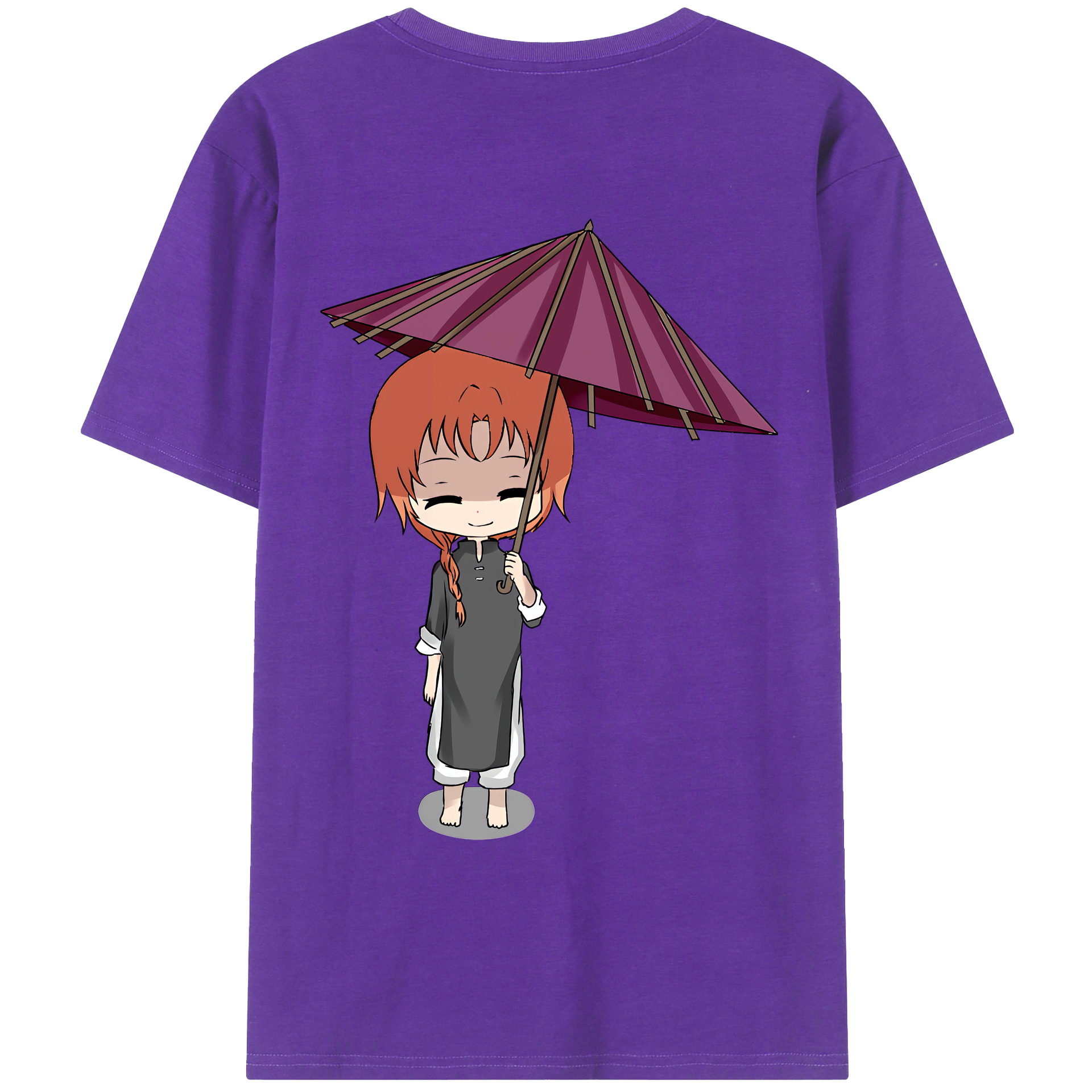 （画像用） ぎんたま 坂田銀時（さかたぎんとき） 神楽 志村新八（しむら しんぱち） GINTAMA Sakata Gintoki Kagura Shimura Shinpachi 綿100％ メンズ半袖Tシャツ（バックプリント） 通気性