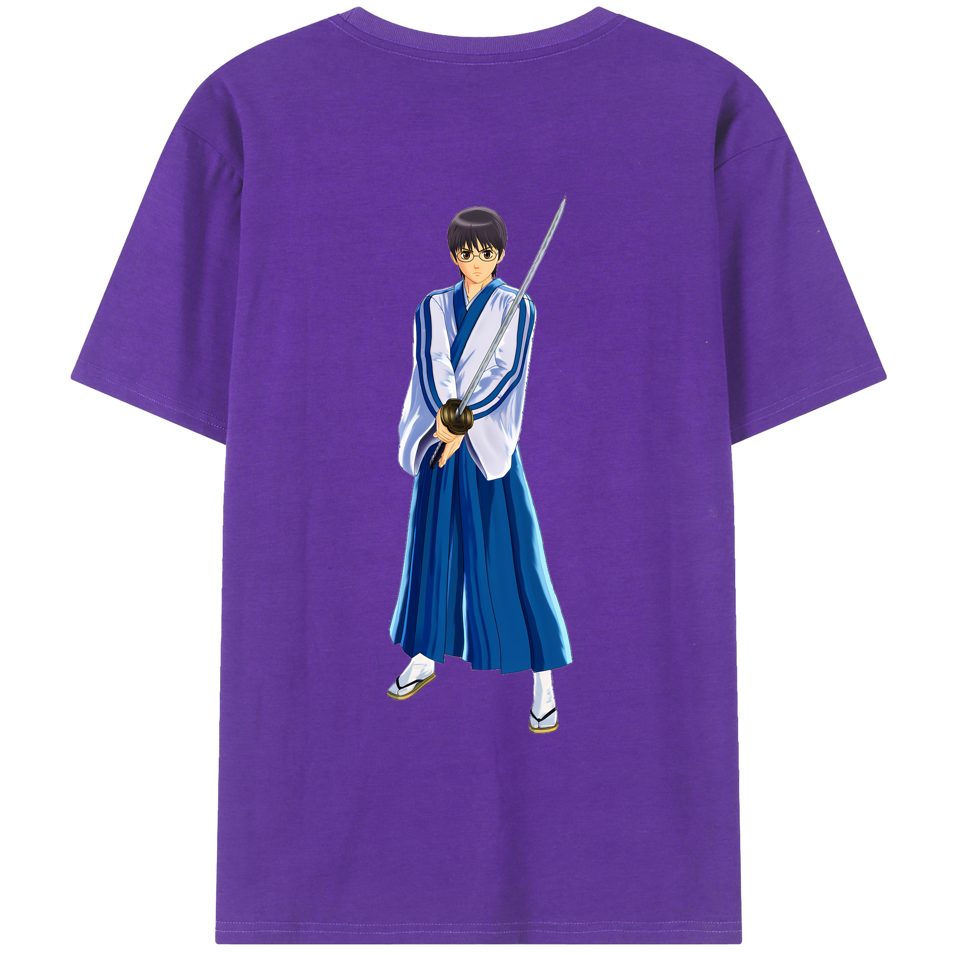 （画像用） ぎんたま 坂田銀時（さかたぎんとき） 神楽 志村新八（しむら しんぱち） GINTAMA Sakata Gintoki Kagura Shimura Shinpachi 綿100％ メンズ半袖Tシャツ（バックプリント） 通気性
