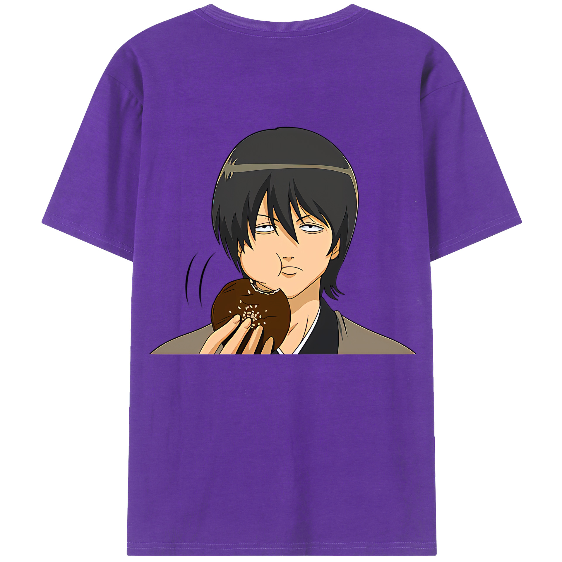 （画像用） ぎんたま 坂田銀時（さかたぎんとき） 神楽 志村新八（しむら しんぱち） GINTAMA Sakata Gintoki Kagura Shimura Shinpachi 綿100％ メンズ半袖Tシャツ（バックプリント） 通気性