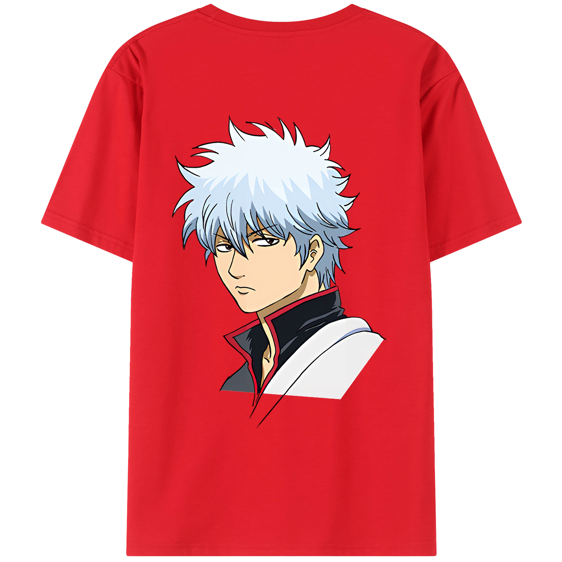 （画像用） ぎんたま 坂田銀時（さかたぎんとき） 神楽 志村新八（しむら しんぱち） GINTAMA Sakata Gintoki Kagura Shimura Shinpachi 綿100％ メンズ半袖Tシャツ（バックプリント） 通気性