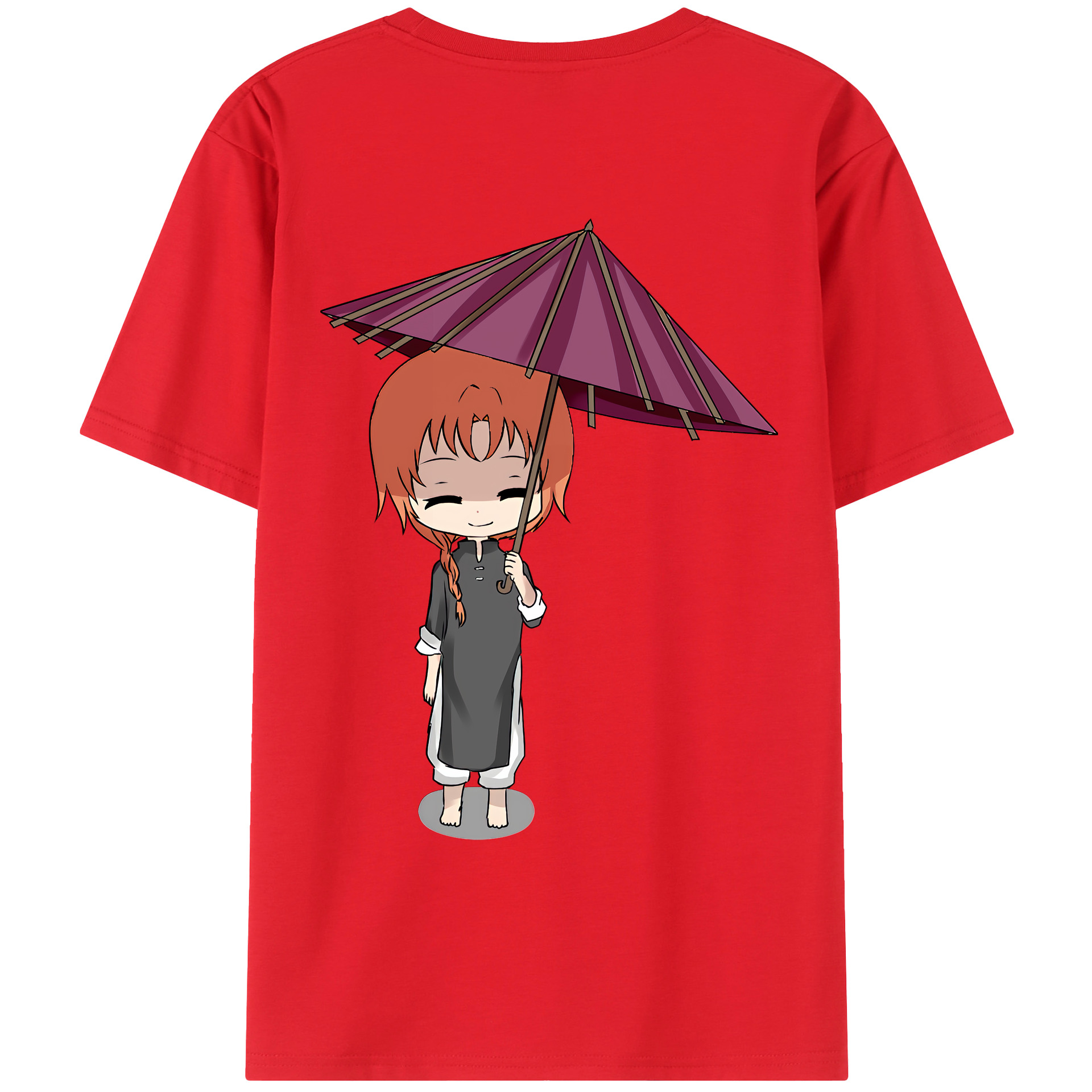 （画像用） ぎんたま 坂田銀時（さかたぎんとき） 神楽 志村新八（しむら しんぱち） GINTAMA Sakata Gintoki Kagura Shimura Shinpachi 綿100％ メンズ半袖Tシャツ（バックプリント） 通気性