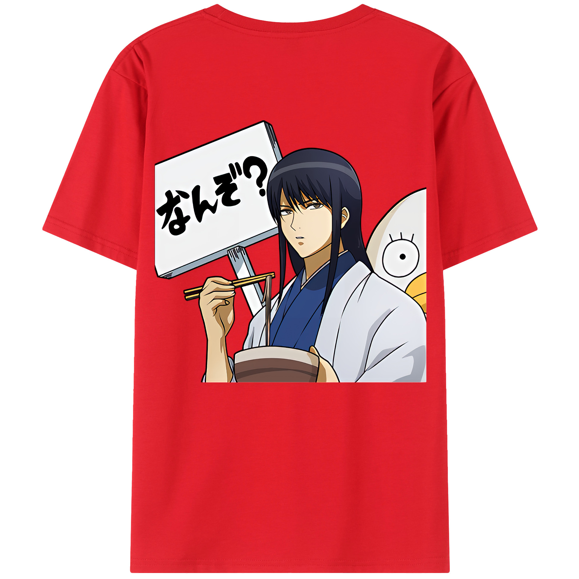 （画像用） ぎんたま 坂田銀時（さかたぎんとき） 神楽 志村新八（しむら しんぱち） GINTAMA Sakata Gintoki Kagura Shimura Shinpachi 綿100％ メンズ半袖Tシャツ（バックプリント） 通気性