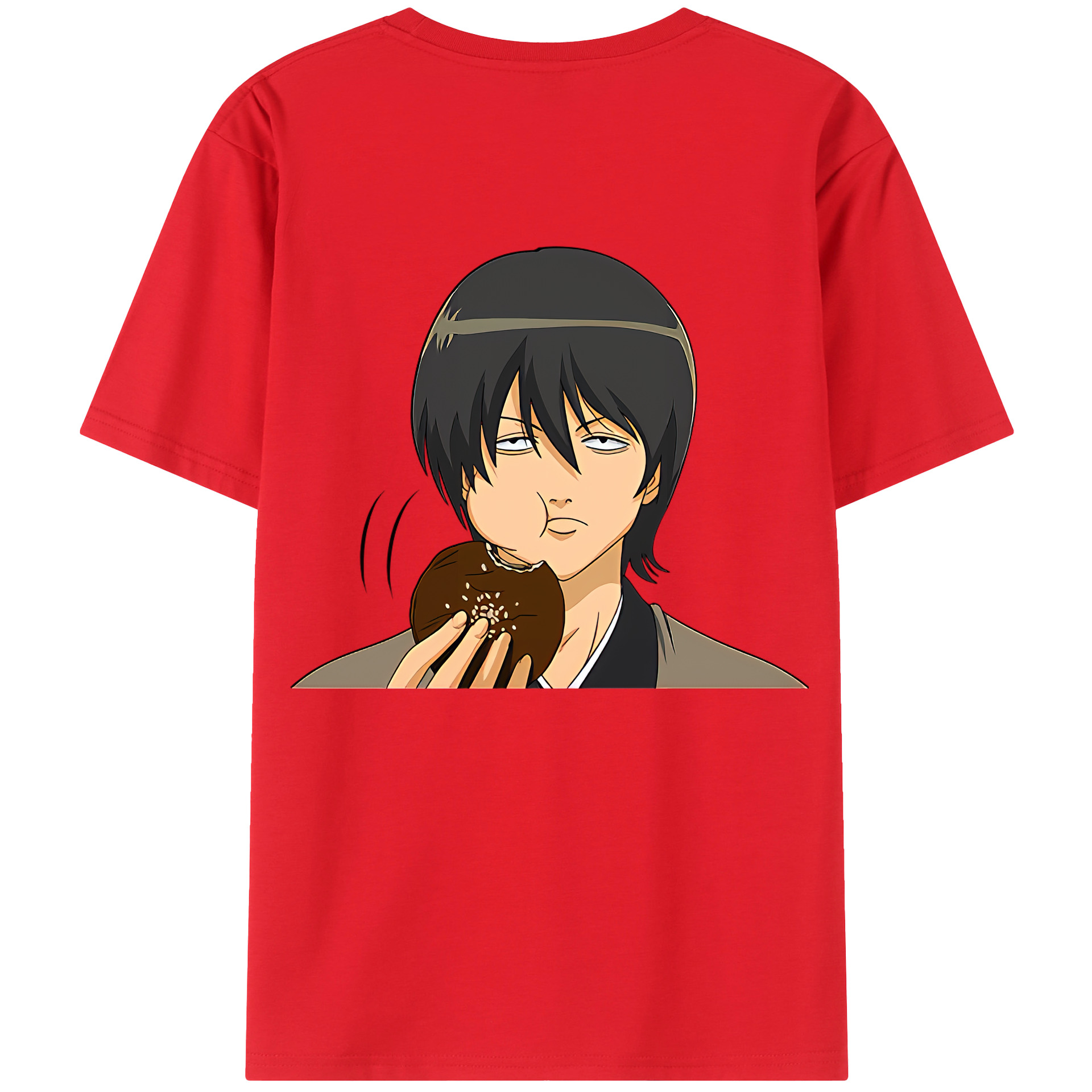 （画像用） ぎんたま 坂田銀時（さかたぎんとき） 神楽 志村新八（しむら しんぱち） GINTAMA Sakata Gintoki Kagura Shimura Shinpachi 綿100％ メンズ半袖Tシャツ（バックプリント） 通気性