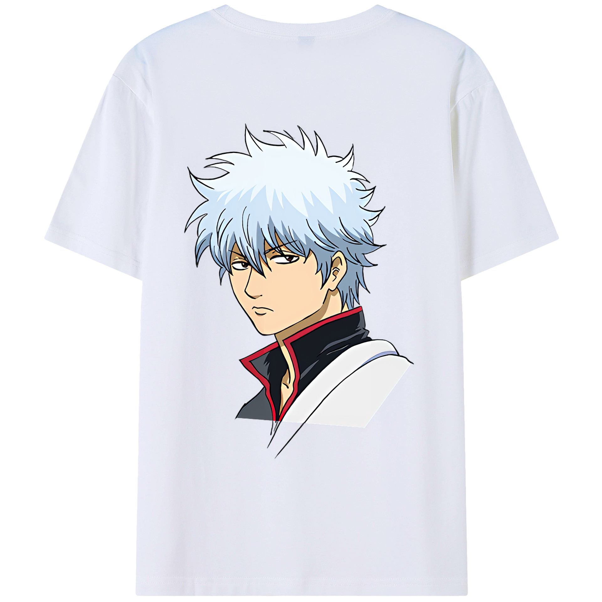 （画像用） ぎんたま 坂田銀時（さかたぎんとき） 神楽 志村新八（しむら しんぱち） GINTAMA Sakata Gintoki Kagura Shimura Shinpachi 綿100％ メンズ半袖Tシャツ（バックプリント） 通気性