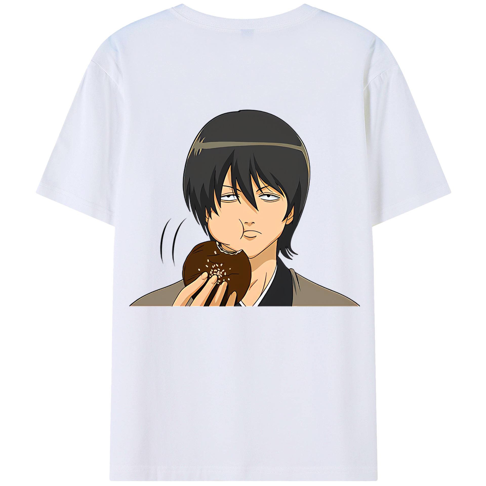 （画像用） ぎんたま 坂田銀時（さかたぎんとき） 神楽 志村新八（しむら しんぱち） GINTAMA Sakata Gintoki Kagura Shimura Shinpachi 綿100％ メンズ半袖Tシャツ（バックプリント） 通気性