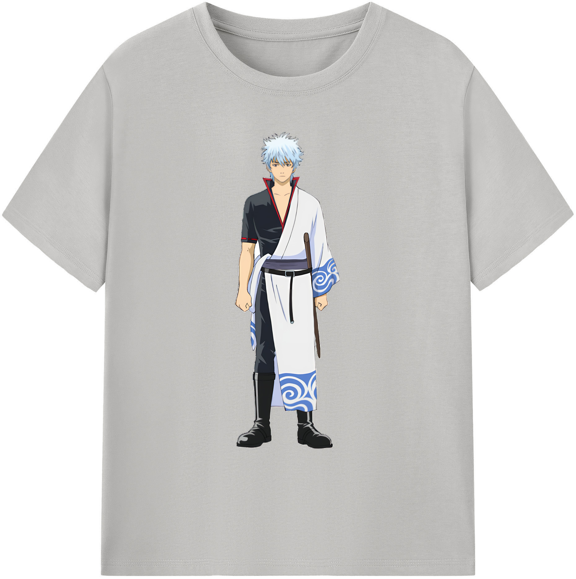 （画像用） ぎんたま 坂田銀時（さかたぎんとき） 神楽 志村新八（しむら しんぱち） GINTAMA Sakata Gintoki Kagura Shimura Shinpachi 綿100％ メンズ半袖Tシャツ｜肌触りやわらか＆通気性
