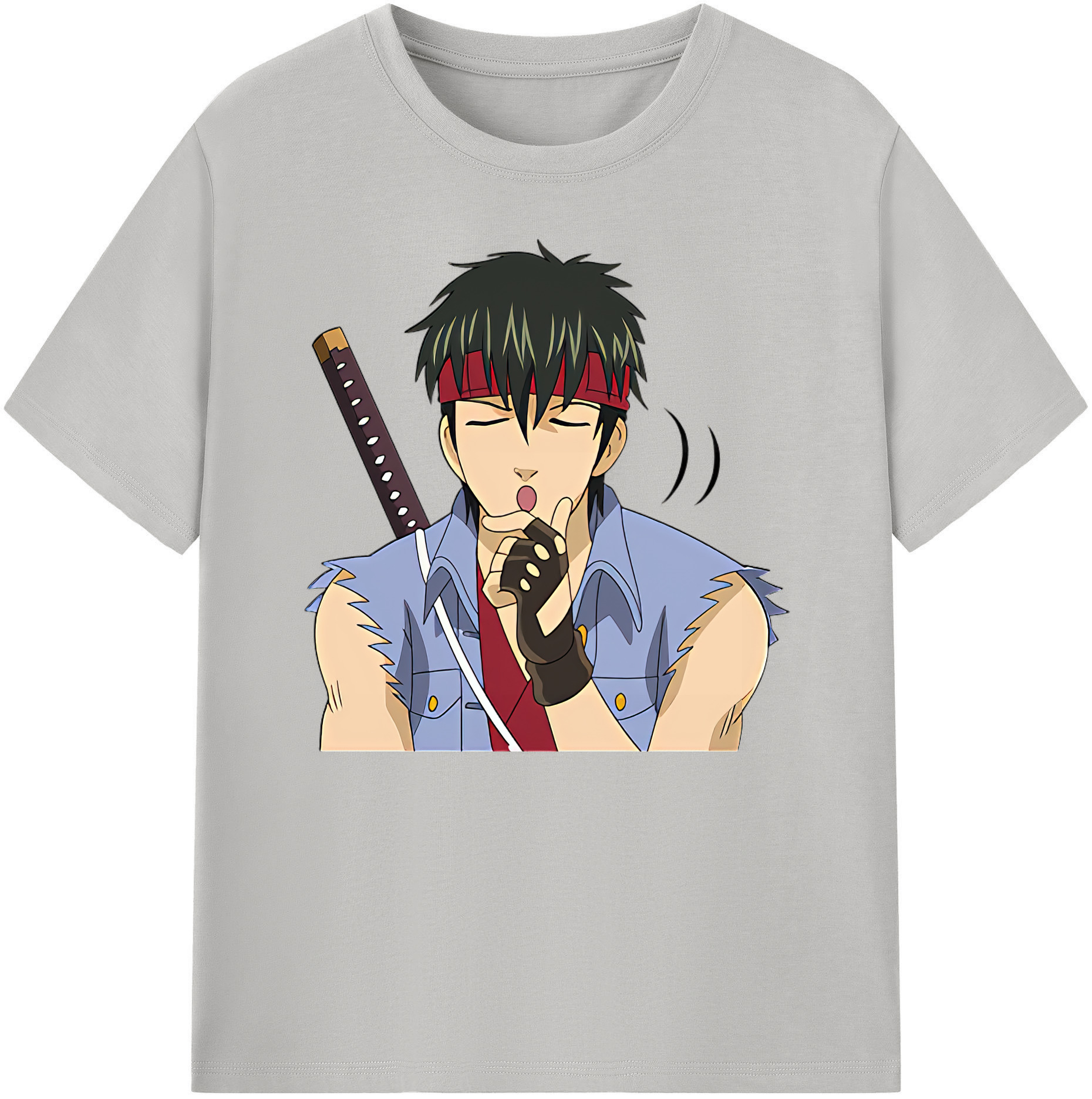 （画像用） ぎんたま 坂田銀時（さかたぎんとき） 神楽 志村新八（しむら しんぱち） GINTAMA Sakata Gintoki Kagura Shimura Shinpachi 綿100％ メンズ半袖Tシャツ｜肌触りやわらか＆通気性