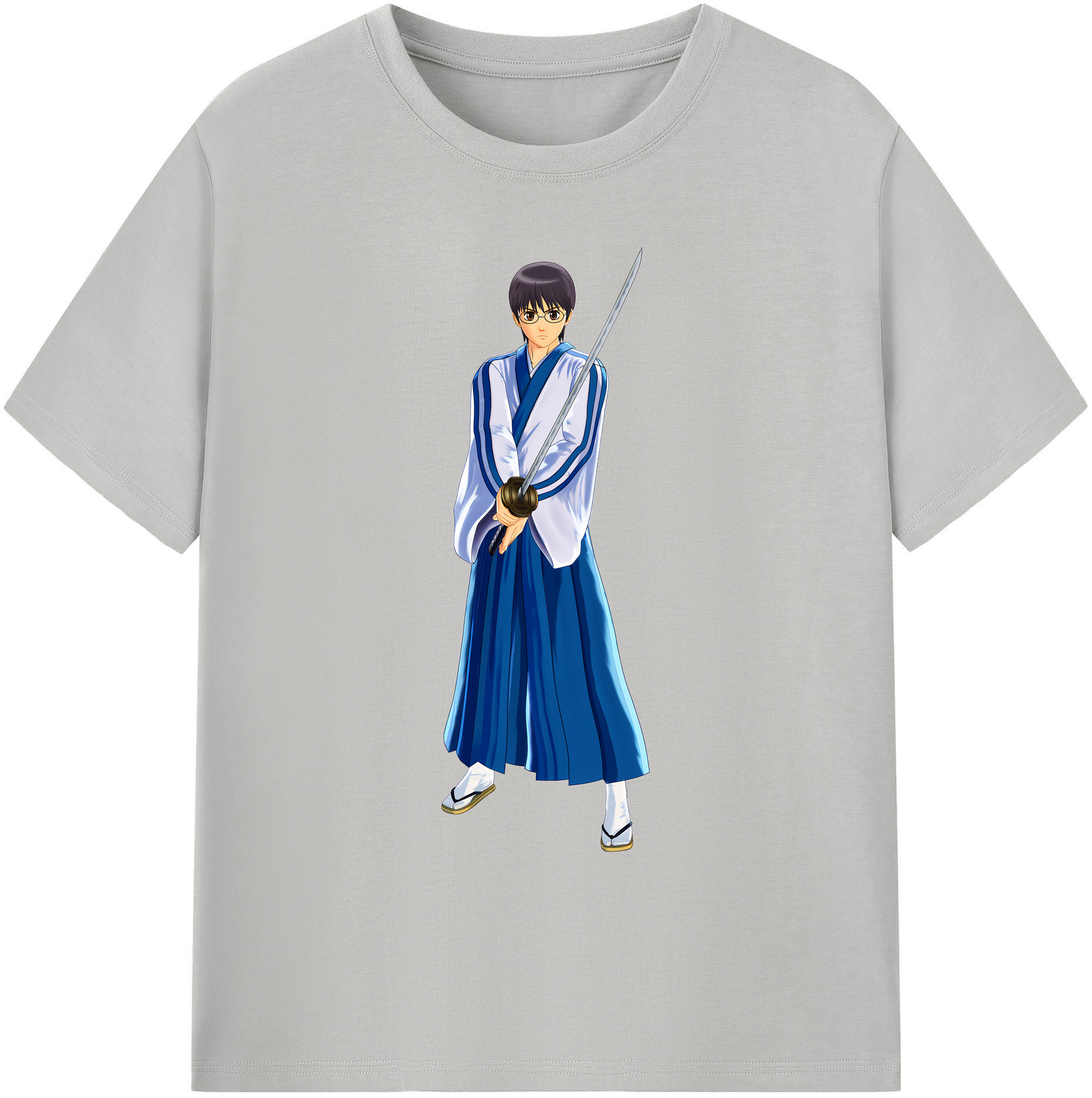 （画像用） ぎんたま 坂田銀時（さかたぎんとき） 神楽 志村新八（しむら しんぱち） GINTAMA Sakata Gintoki Kagura Shimura Shinpachi 綿100％ メンズ半袖Tシャツ｜肌触りやわらか＆通気性