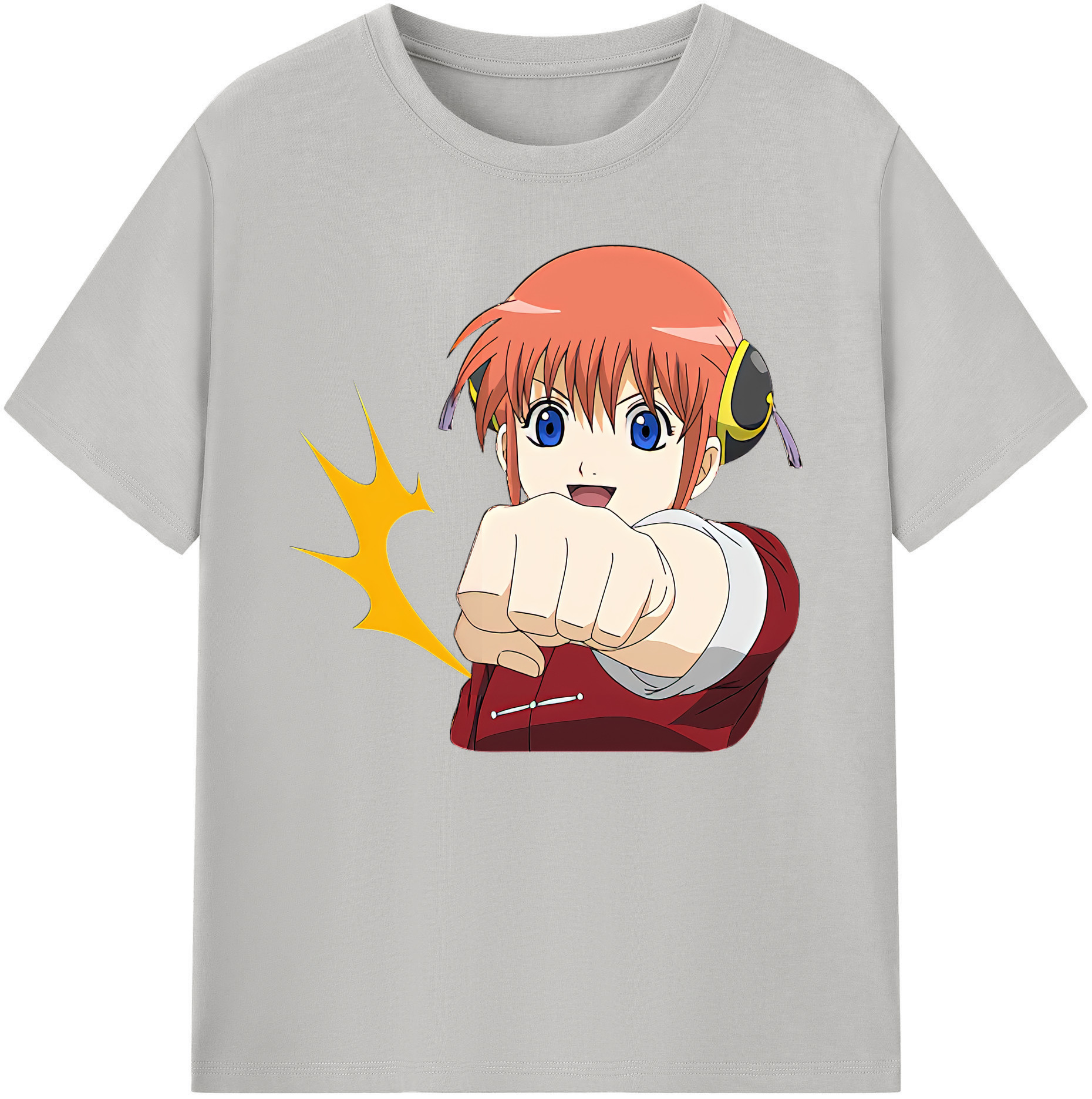 （画像用） ぎんたま 坂田銀時（さかたぎんとき） 神楽 志村新八（しむら しんぱち） GINTAMA Sakata Gintoki Kagura Shimura Shinpachi 綿100％ メンズ半袖Tシャツ｜肌触りやわらか＆通気性