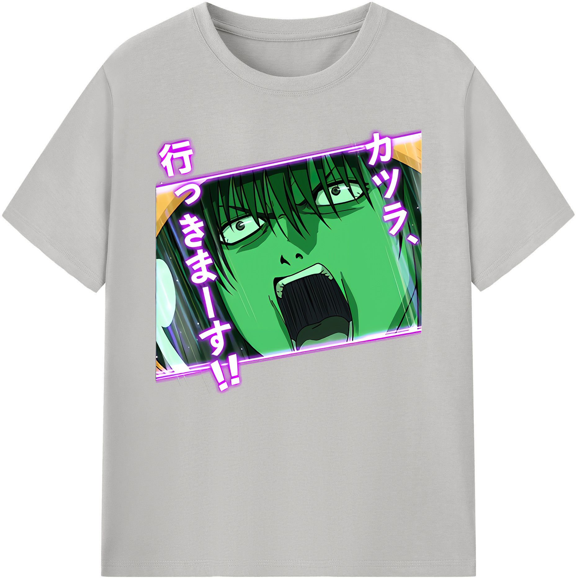 （画像用） ぎんたま 坂田銀時（さかたぎんとき） 神楽 志村新八（しむら しんぱち） GINTAMA Sakata Gintoki Kagura Shimura Shinpachi 綿100％ メンズ半袖Tシャツ｜肌触りやわらか＆通気性
