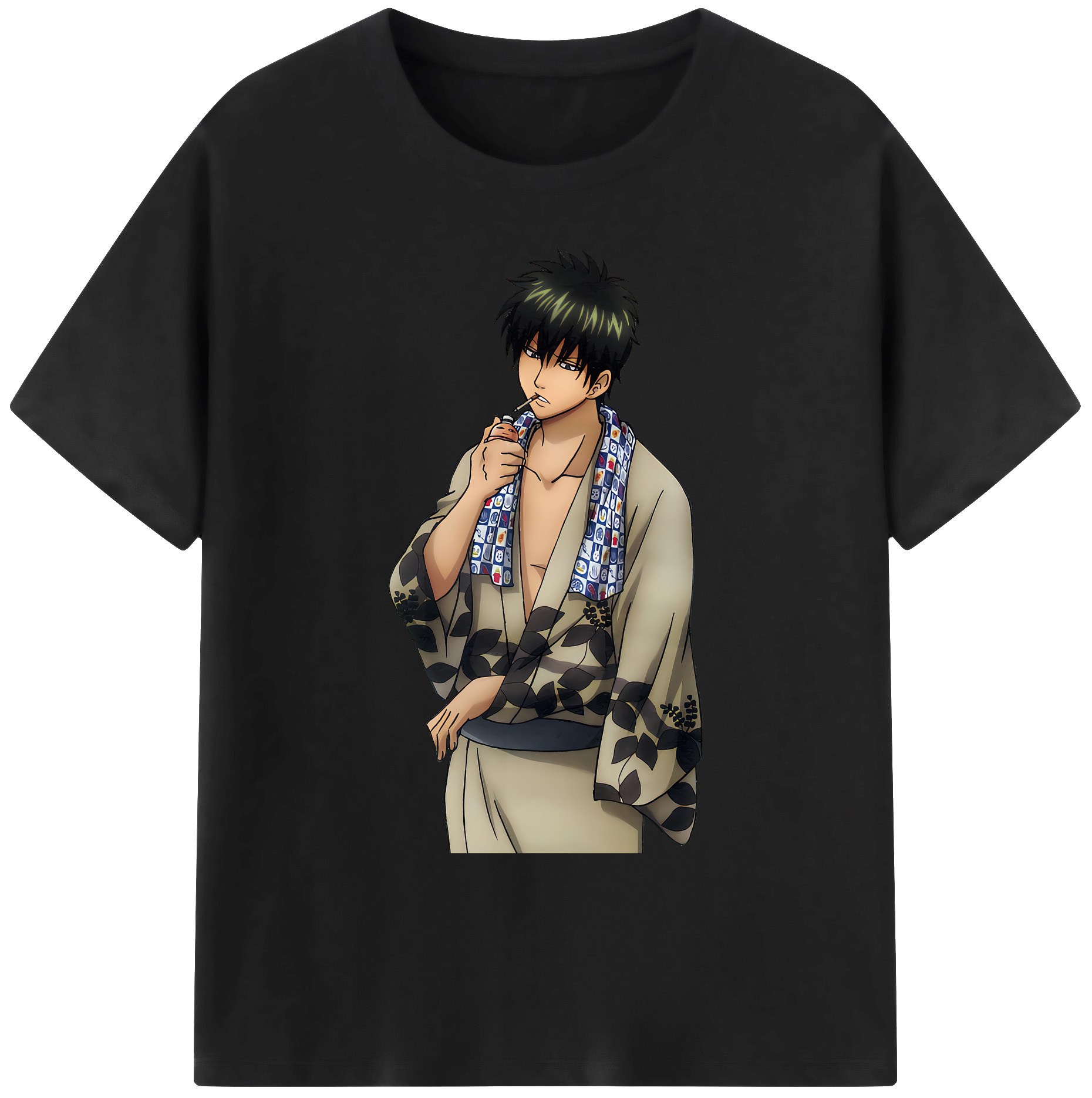 （画像用） ぎんたま 坂田銀時（さかたぎんとき） 神楽 志村新八（しむら しんぱち） GINTAMA Sakata Gintoki Kagura Shimura Shinpachi 綿100％ メンズ半袖Tシャツ｜肌触りやわらか＆通気性