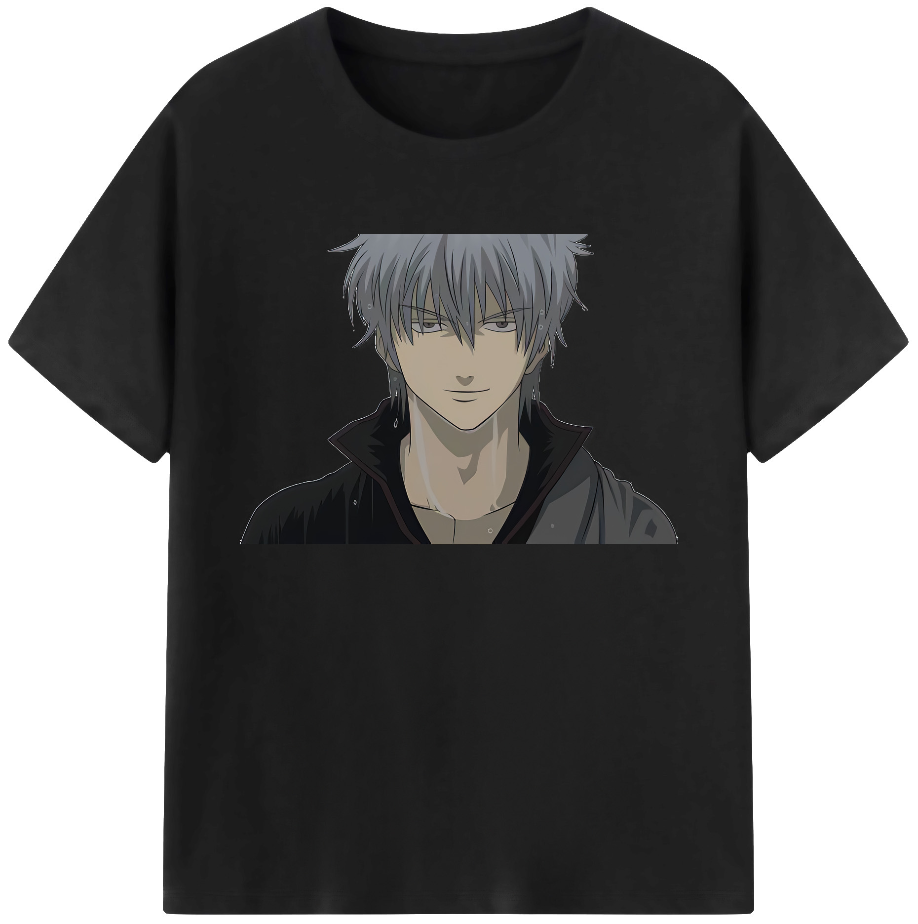 （画像用） ぎんたま 坂田銀時（さかたぎんとき） 神楽 志村新八（しむら しんぱち） GINTAMA Sakata Gintoki Kagura Shimura Shinpachi 綿100％ メンズ半袖Tシャツ｜肌触りやわらか＆通気性