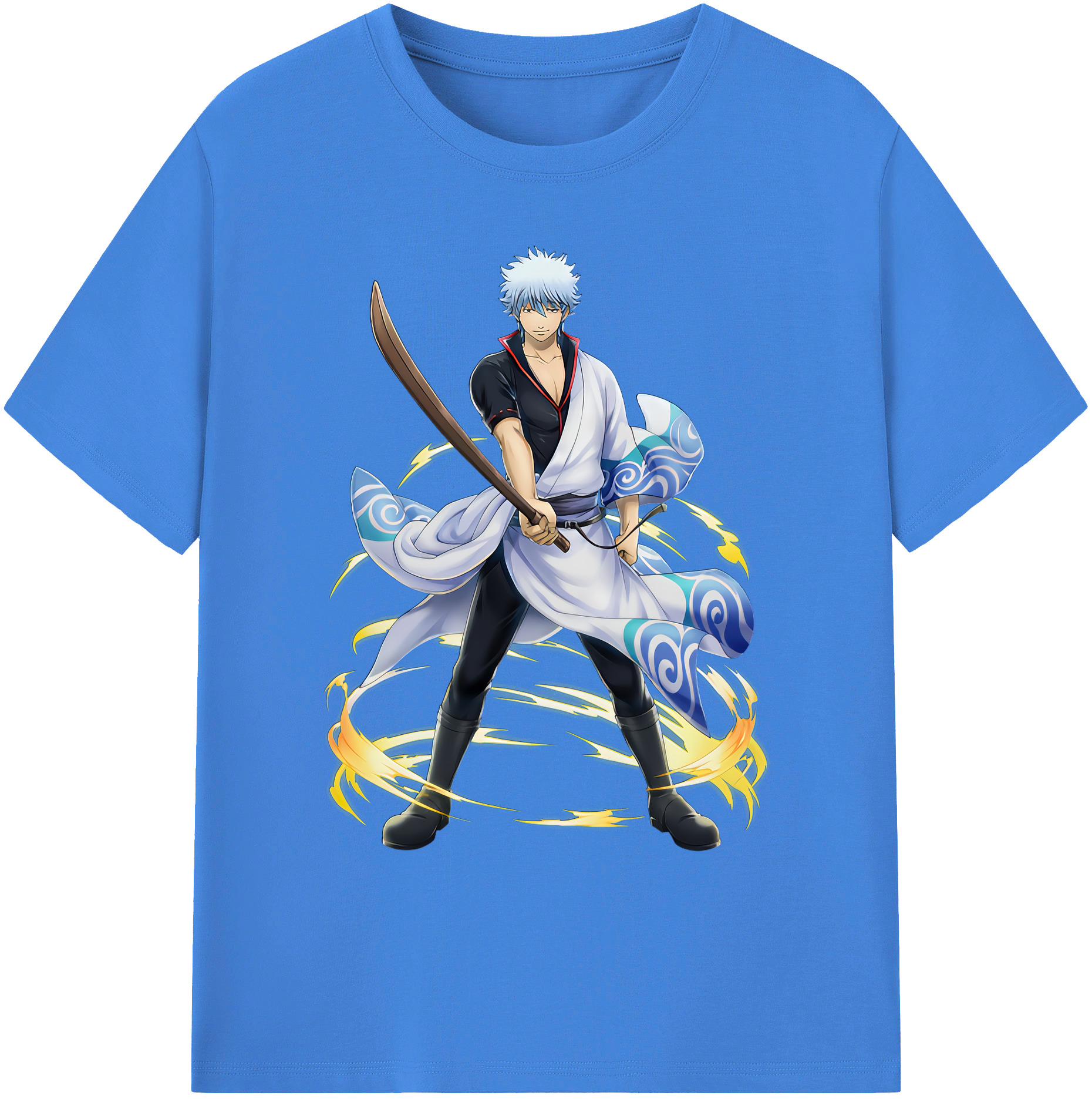 （画像用） ぎんたま 坂田銀時（さかたぎんとき） 神楽 志村新八（しむら しんぱち） GINTAMA Sakata Gintoki Kagura Shimura Shinpachi 綿100％ メンズ半袖Tシャツ｜肌触りやわらか＆通気性