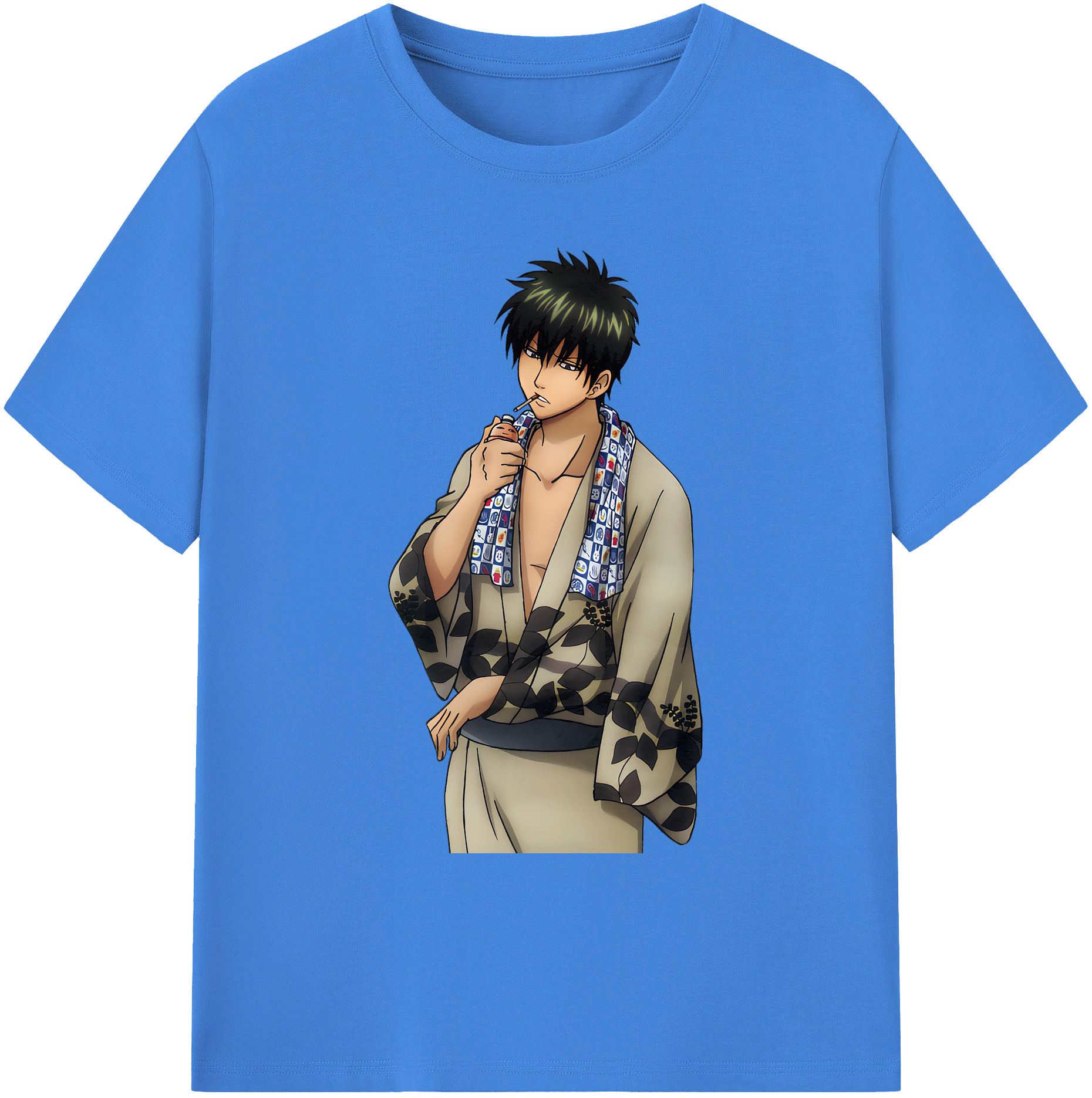 （画像用） ぎんたま 坂田銀時（さかたぎんとき） 神楽 志村新八（しむら しんぱち） GINTAMA Sakata Gintoki Kagura Shimura Shinpachi 綿100％ メンズ半袖Tシャツ｜肌触りやわらか＆通気性
