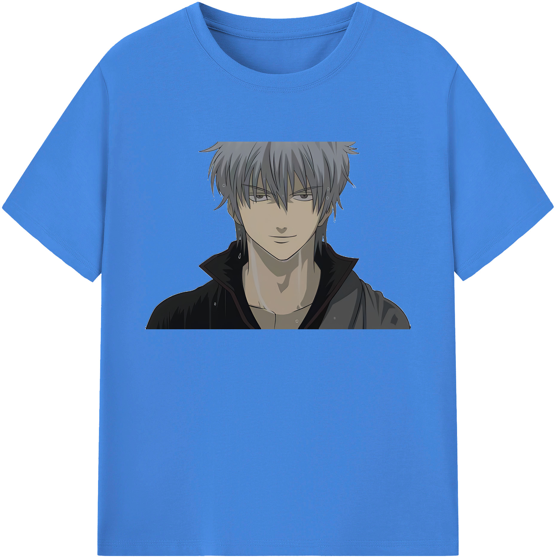 （画像用） ぎんたま 坂田銀時（さかたぎんとき） 神楽 志村新八（しむら しんぱち） GINTAMA Sakata Gintoki Kagura Shimura Shinpachi 綿100％ メンズ半袖Tシャツ｜肌触りやわらか＆通気性
