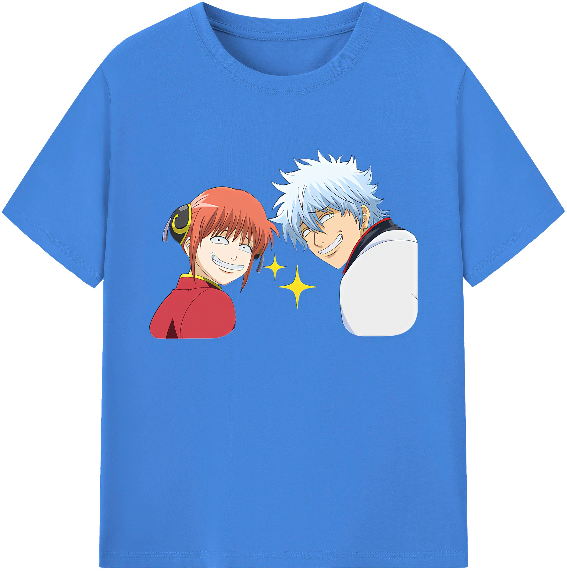 （画像用） ぎんたま 坂田銀時（さかたぎんとき） 神楽 志村新八（しむら しんぱち） GINTAMA Sakata Gintoki Kagura Shimura Shinpachi 綿100％ メンズ半袖Tシャツ｜肌触りやわらか＆通気性