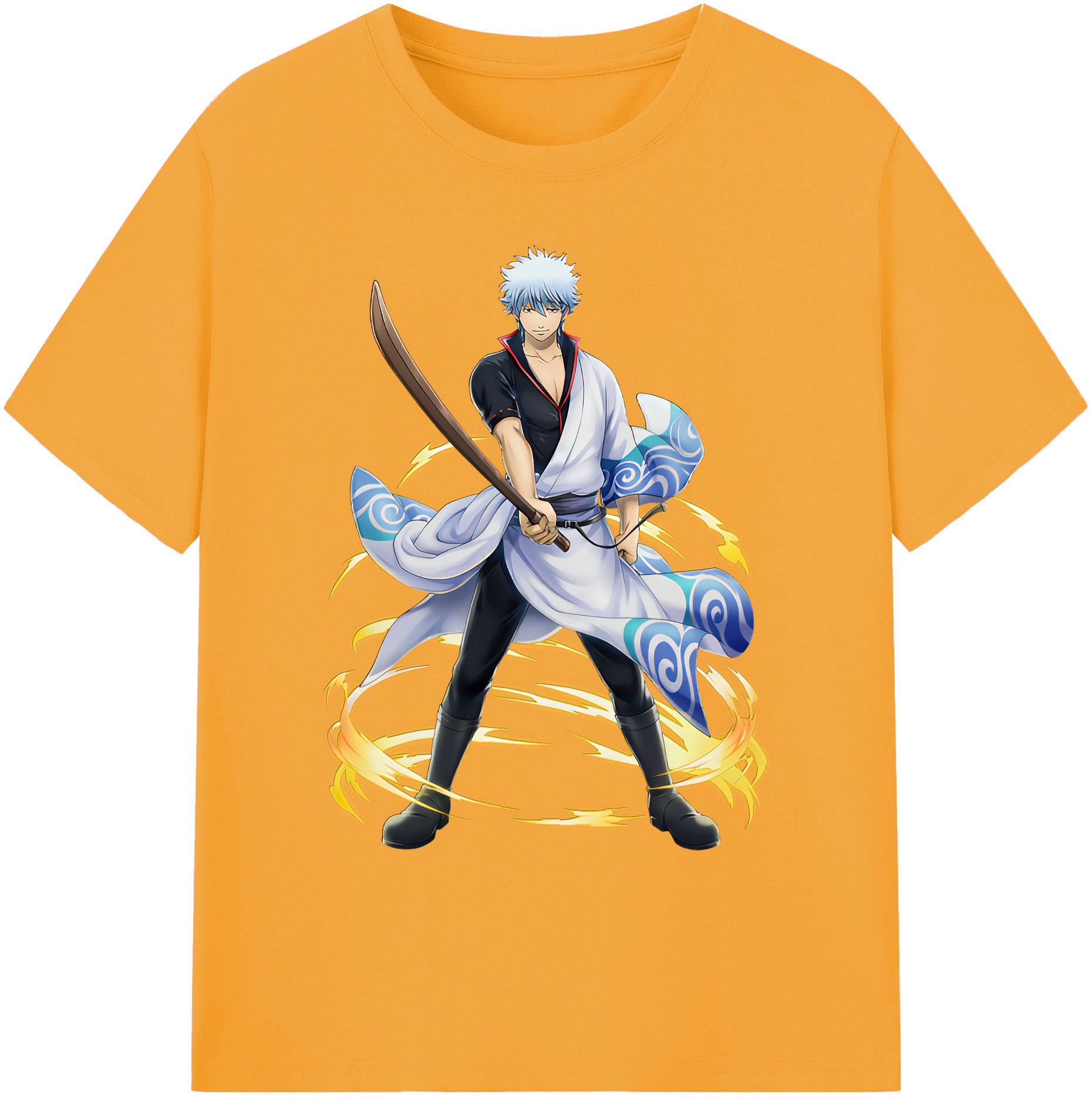 （画像用） ぎんたま 坂田銀時（さかたぎんとき） 神楽 志村新八（しむら しんぱち） GINTAMA Sakata Gintoki Kagura Shimura Shinpachi 綿100％ メンズ半袖Tシャツ｜肌触りやわらか＆通気性