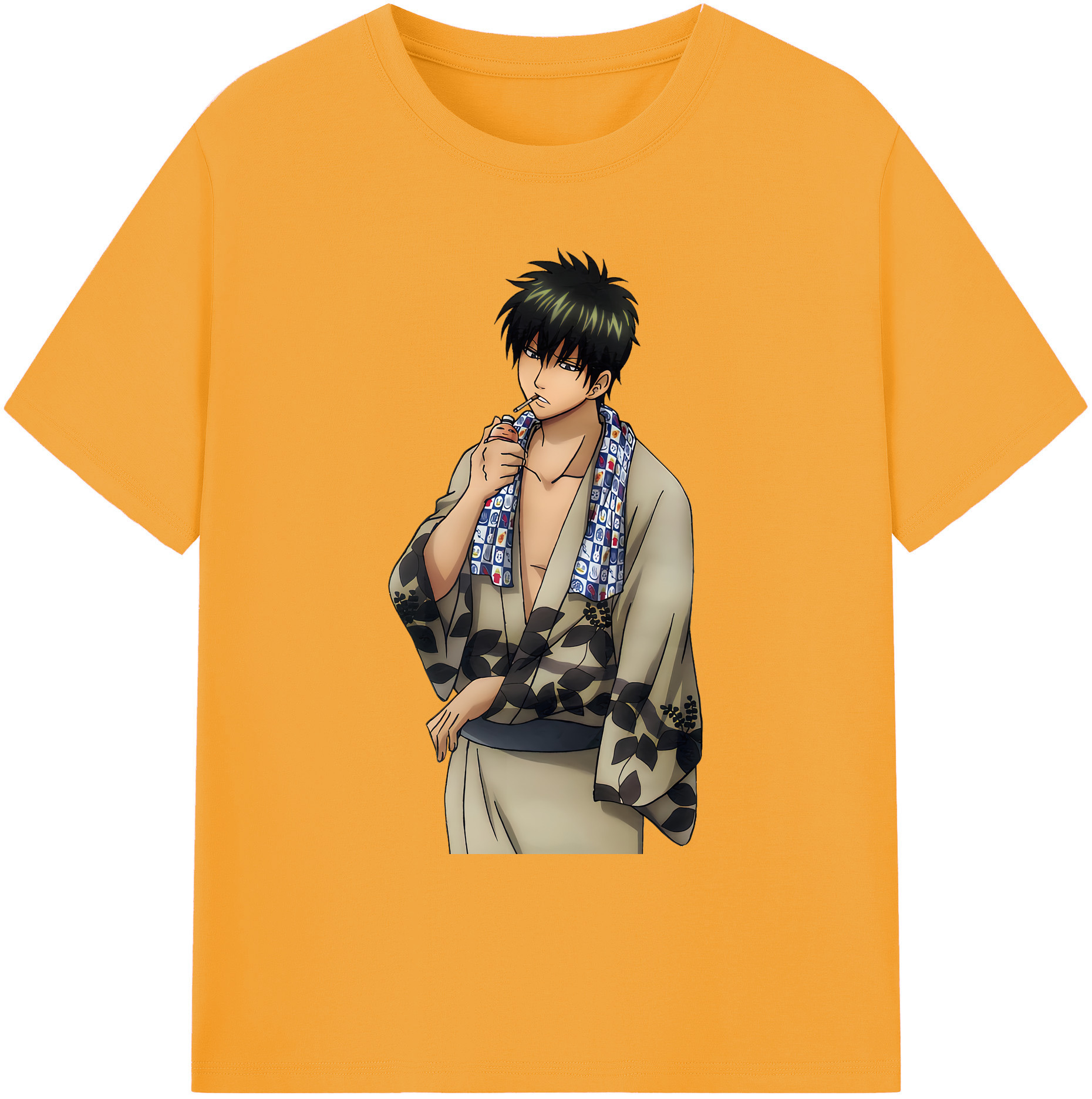 （画像用） ぎんたま 坂田銀時（さかたぎんとき） 神楽 志村新八（しむら しんぱち） GINTAMA Sakata Gintoki Kagura Shimura Shinpachi 綿100％ メンズ半袖Tシャツ｜肌触りやわらか＆通気性