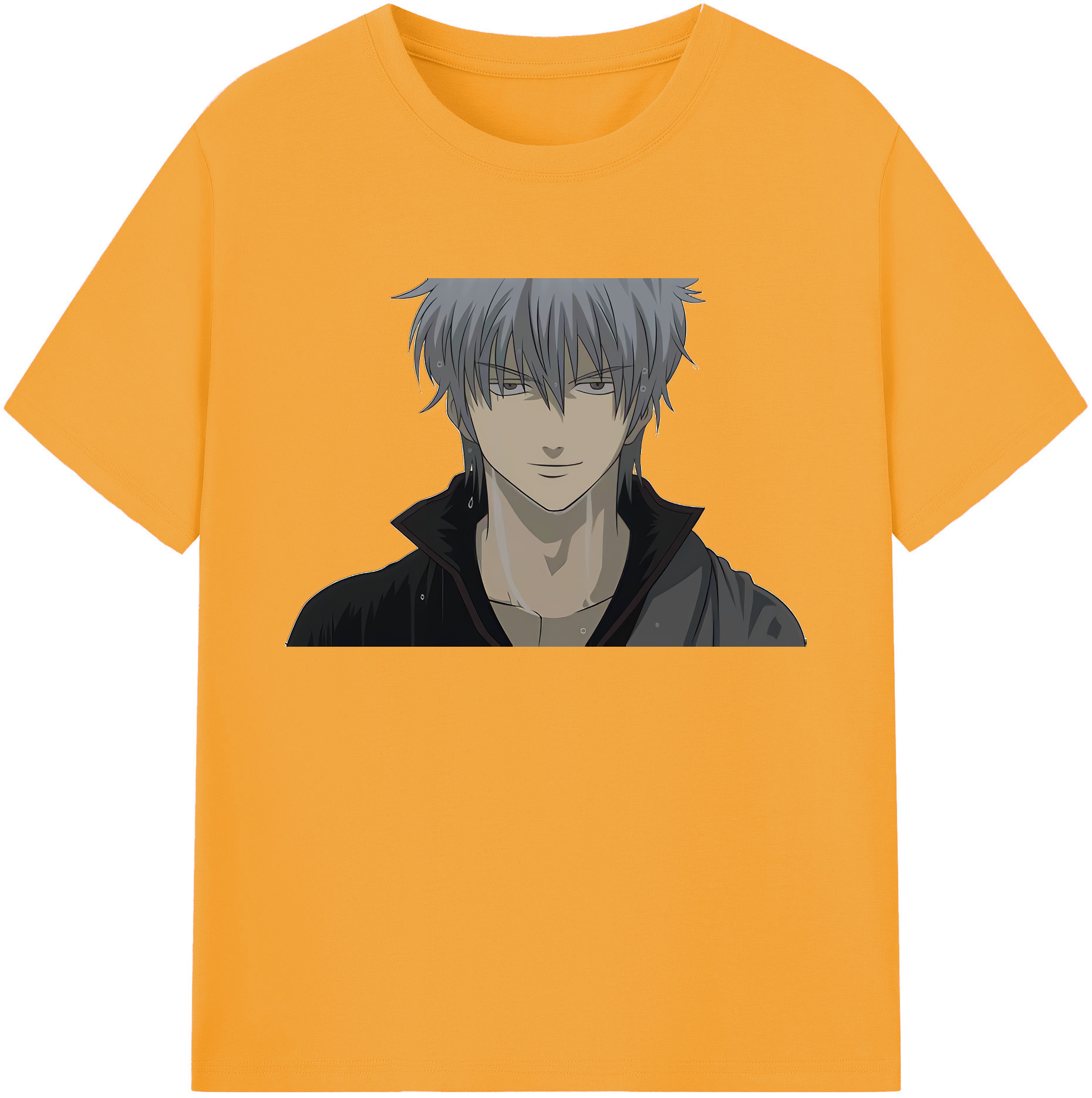 （画像用） ぎんたま 坂田銀時（さかたぎんとき） 神楽 志村新八（しむら しんぱち） GINTAMA Sakata Gintoki Kagura Shimura Shinpachi 綿100％ メンズ半袖Tシャツ｜肌触りやわらか＆通気性