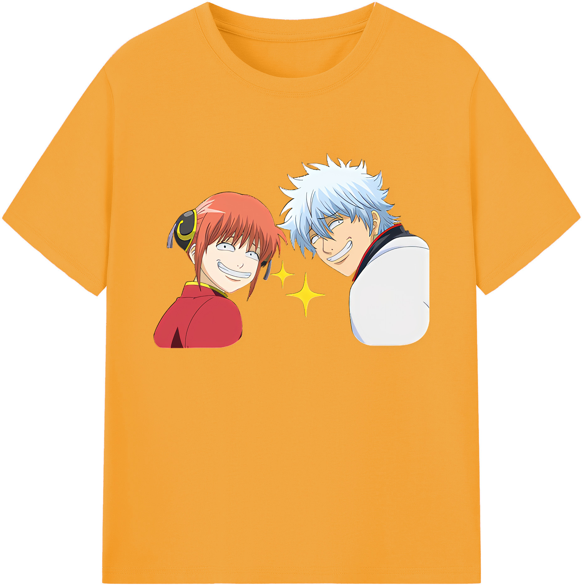（画像用） ぎんたま 坂田銀時（さかたぎんとき） 神楽 志村新八（しむら しんぱち） GINTAMA Sakata Gintoki Kagura Shimura Shinpachi 綿100％ メンズ半袖Tシャツ｜肌触りやわらか＆通気性