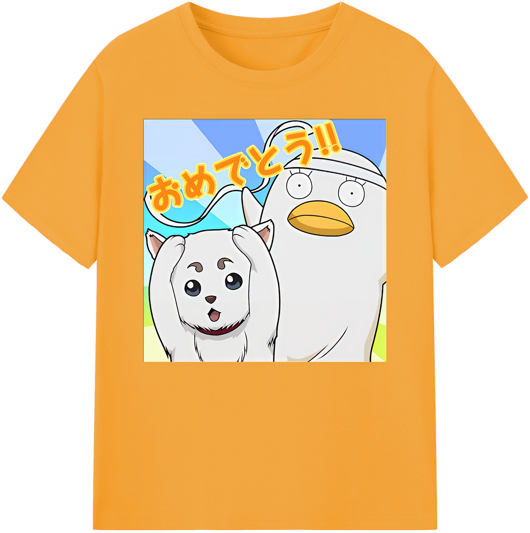（画像用） ぎんたま 坂田銀時（さかたぎんとき） 神楽 志村新八（しむら しんぱち） GINTAMA Sakata Gintoki Kagura Shimura Shinpachi 綿100％ メンズ半袖Tシャツ｜肌触りやわらか＆通気性