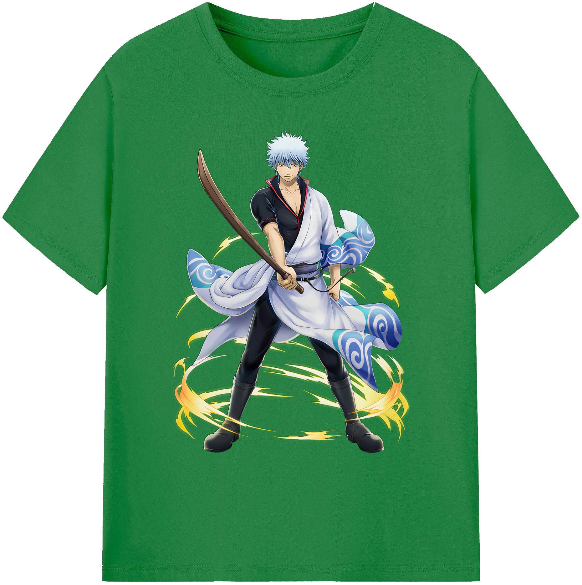 （画像用） ぎんたま 坂田銀時（さかたぎんとき） 神楽 志村新八（しむら しんぱち） GINTAMA Sakata Gintoki Kagura Shimura Shinpachi 綿100％ メンズ半袖Tシャツ｜肌触りやわらか＆通気性