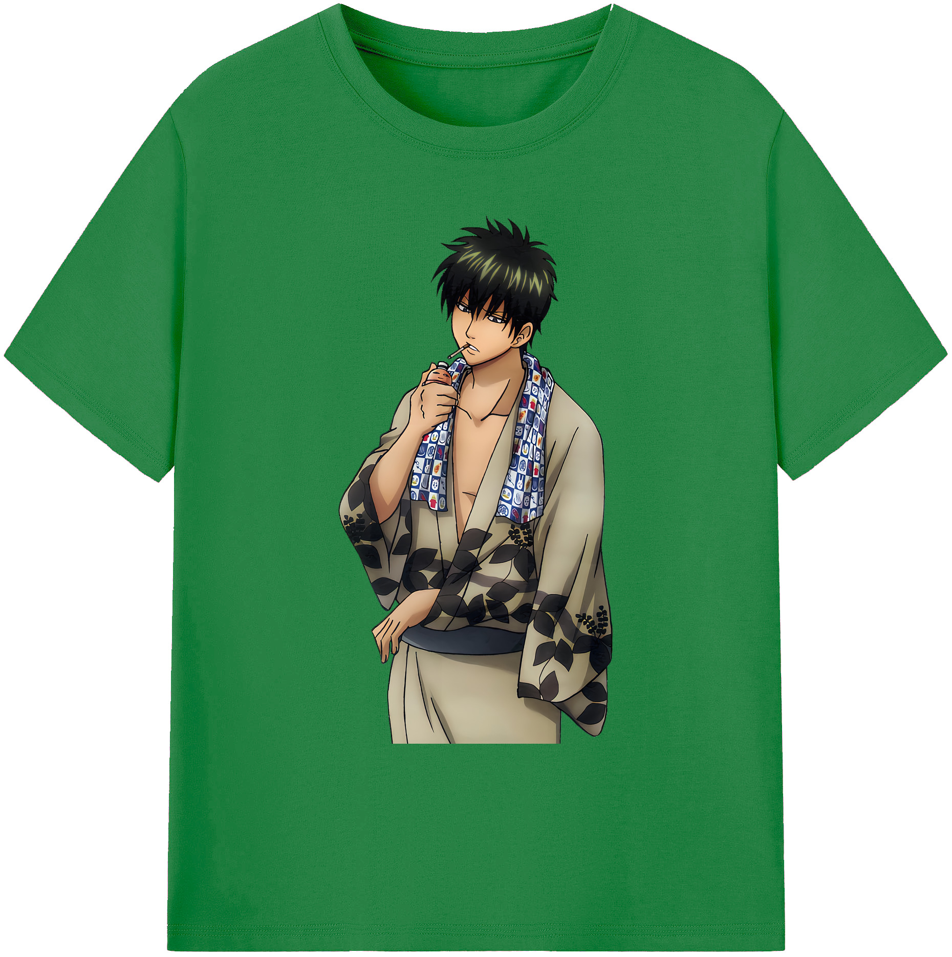 （画像用） ぎんたま 坂田銀時（さかたぎんとき） 神楽 志村新八（しむら しんぱち） GINTAMA Sakata Gintoki Kagura Shimura Shinpachi 綿100％ メンズ半袖Tシャツ｜肌触りやわらか＆通気性