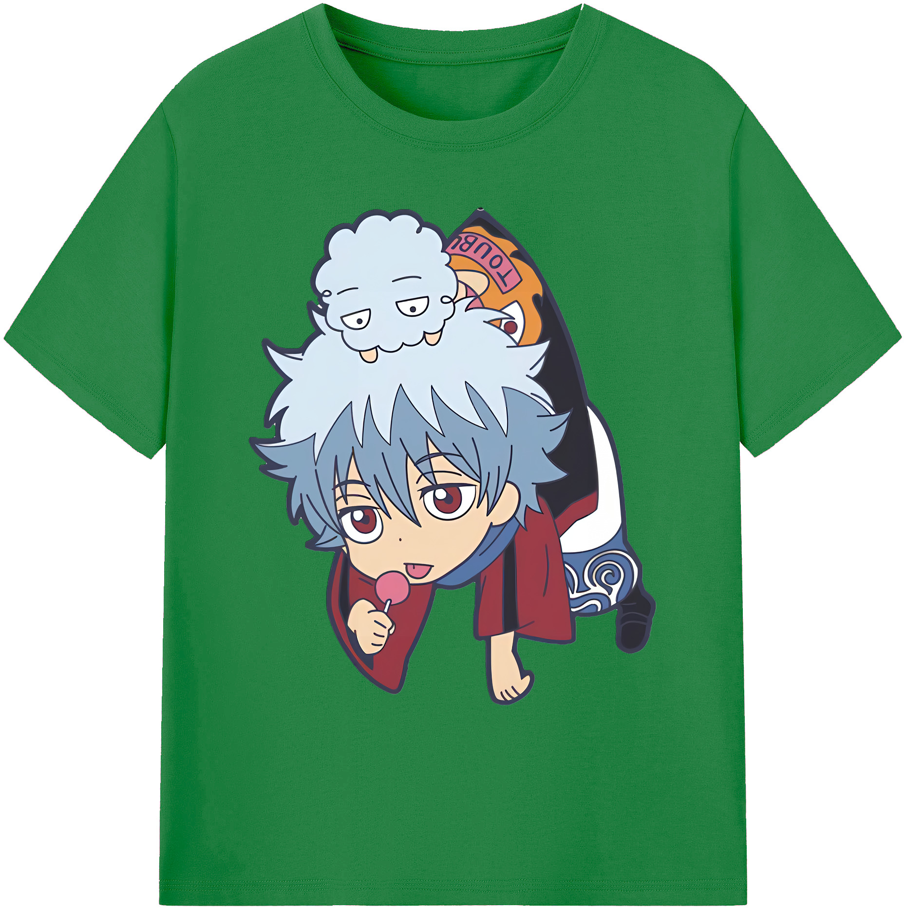 （画像用） ぎんたま 坂田銀時（さかたぎんとき） 神楽 志村新八（しむら しんぱち） GINTAMA Sakata Gintoki Kagura Shimura Shinpachi 綿100％ メンズ半袖Tシャツ｜肌触りやわらか＆通気性