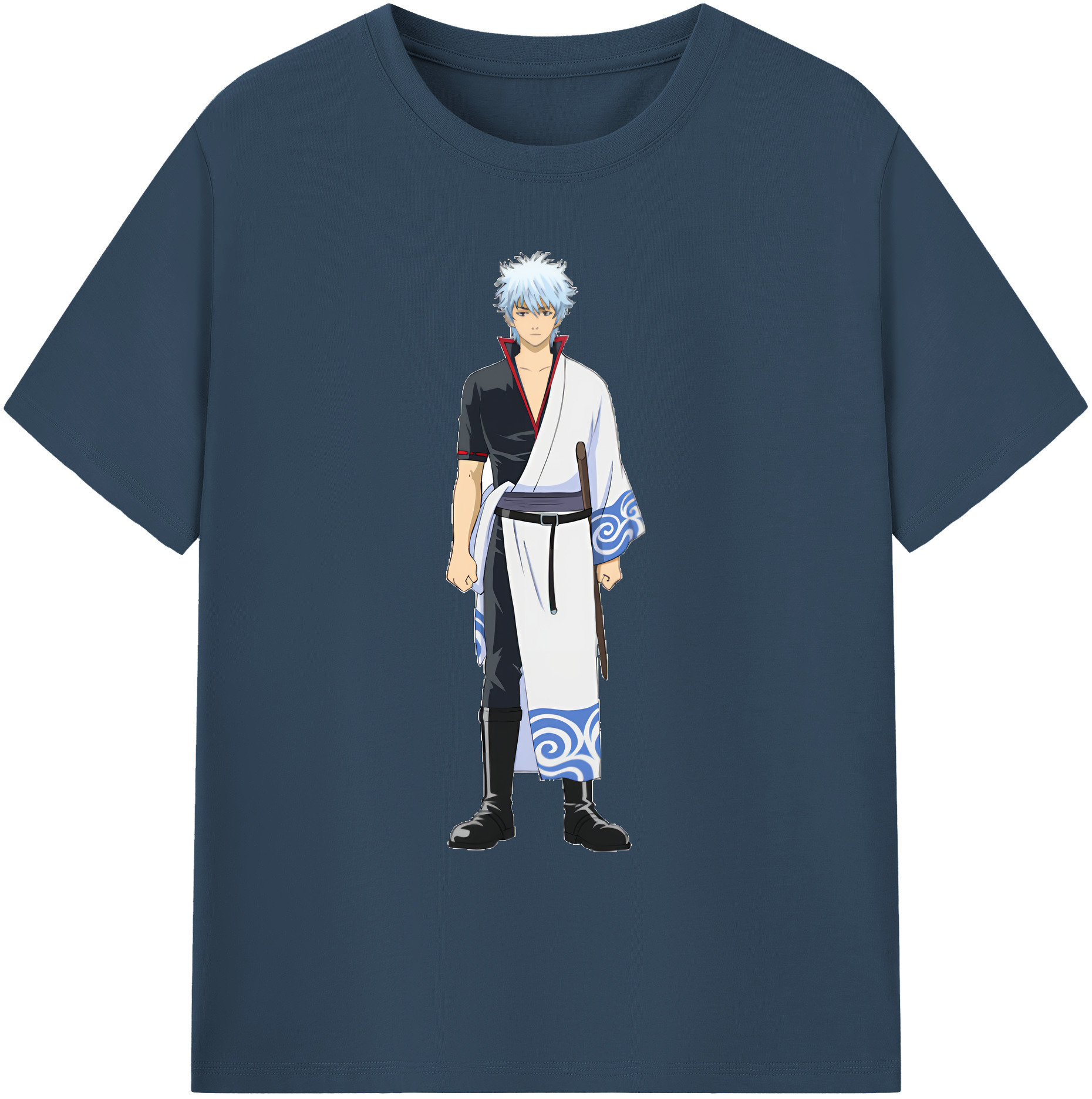 （画像用） ぎんたま 坂田銀時（さかたぎんとき） 神楽 志村新八（しむら しんぱち） GINTAMA Sakata Gintoki Kagura Shimura Shinpachi 綿100％ メンズ半袖Tシャツ｜肌触りやわらか＆通気性