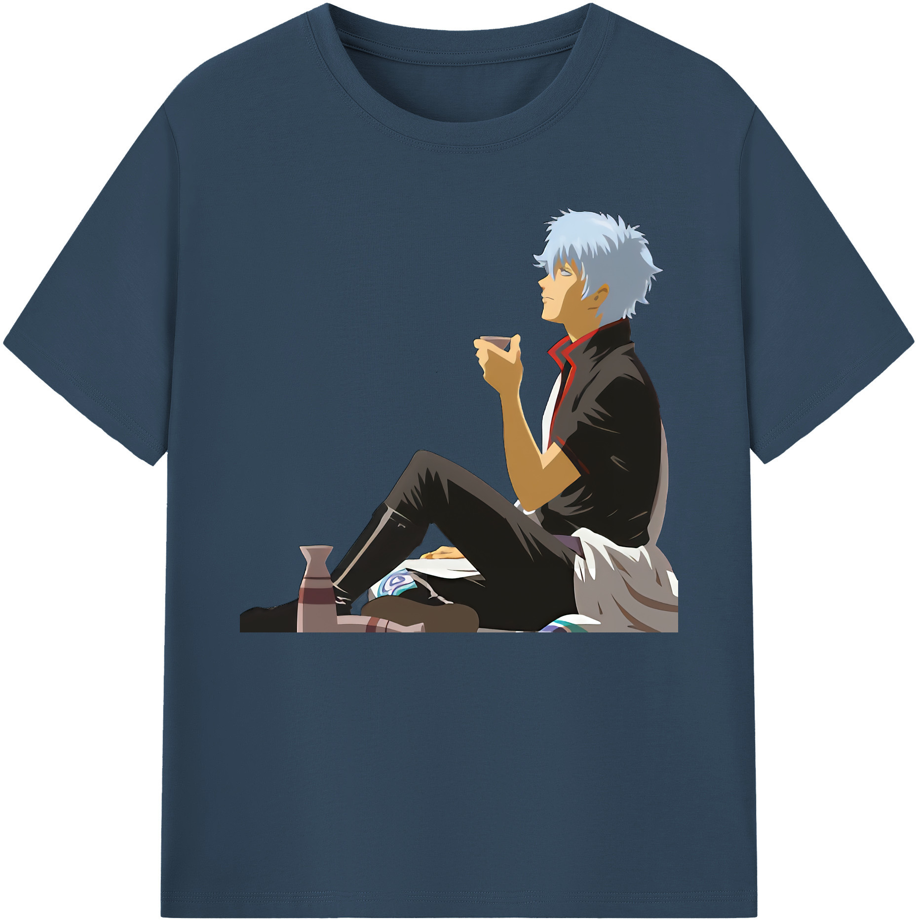 （画像用） ぎんたま 坂田銀時（さかたぎんとき） 神楽 志村新八（しむら しんぱち） GINTAMA Sakata Gintoki Kagura Shimura Shinpachi 綿100％ メンズ半袖Tシャツ｜肌触りやわらか＆通気性