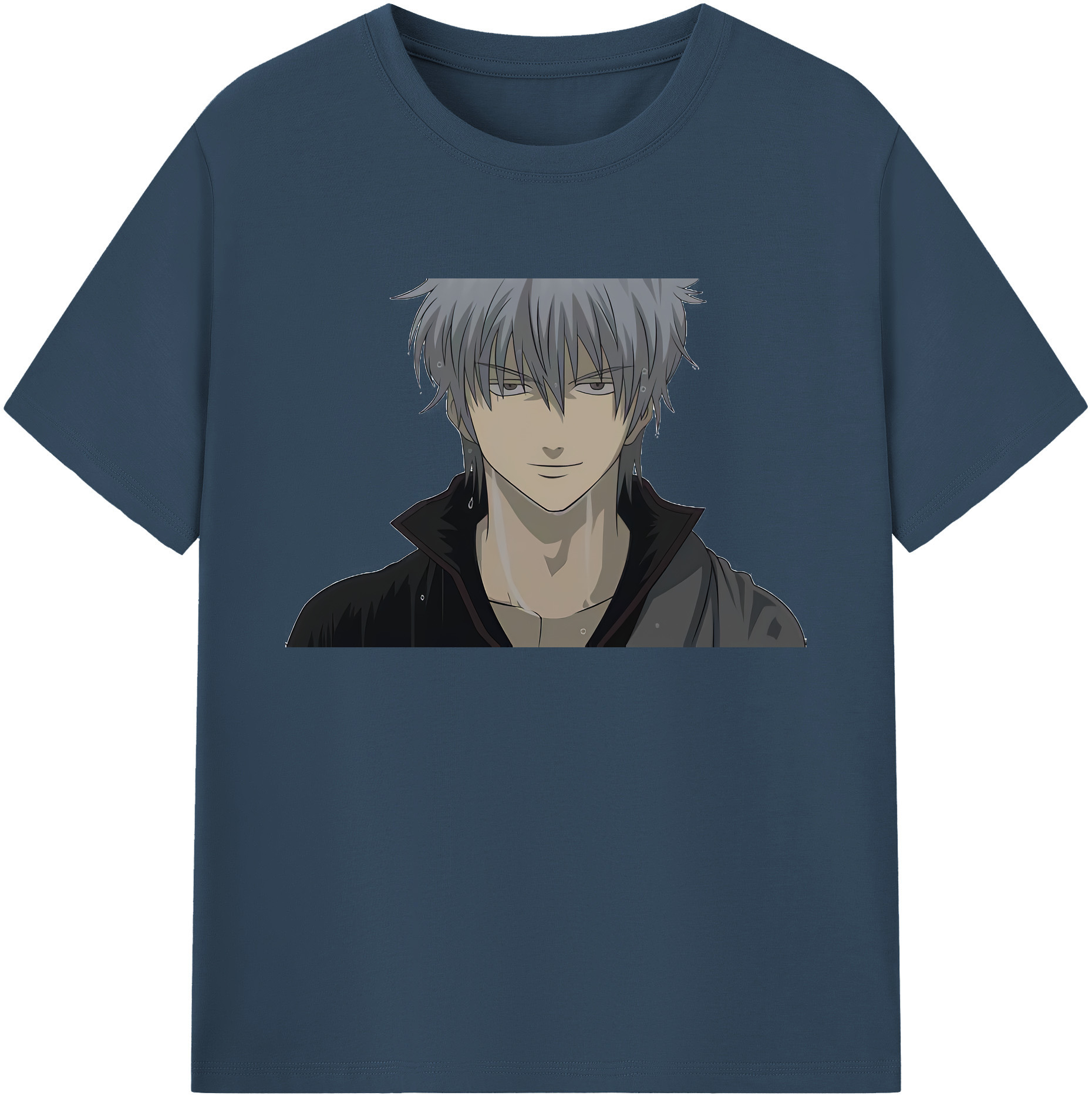 （画像用） ぎんたま 坂田銀時（さかたぎんとき） 神楽 志村新八（しむら しんぱち） GINTAMA Sakata Gintoki Kagura Shimura Shinpachi 綿100％ メンズ半袖Tシャツ｜肌触りやわらか＆通気性