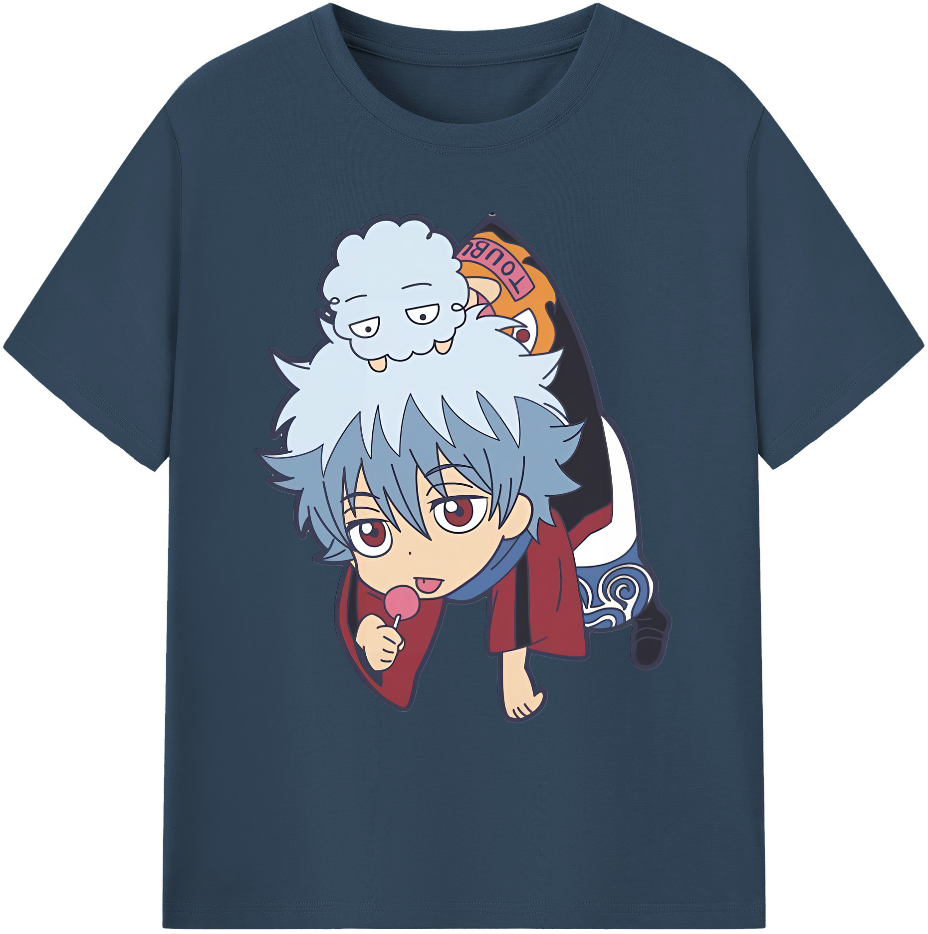 （画像用） ぎんたま 坂田銀時（さかたぎんとき） 神楽 志村新八（しむら しんぱち） GINTAMA Sakata Gintoki Kagura Shimura Shinpachi 綿100％ メンズ半袖Tシャツ｜肌触りやわらか＆通気性