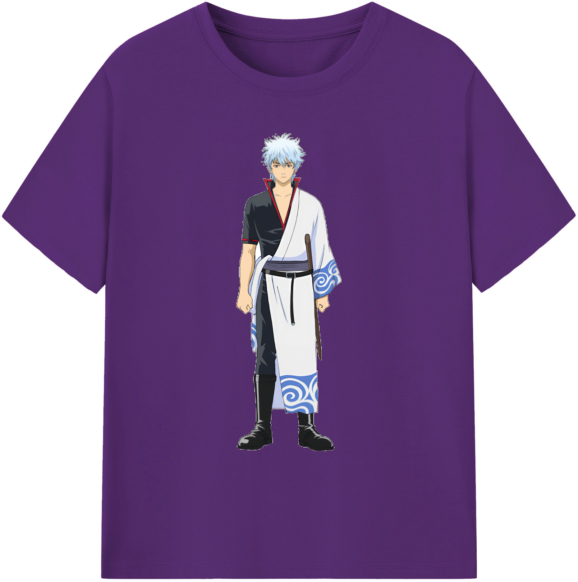 （画像用） ぎんたま 坂田銀時（さかたぎんとき） 神楽 志村新八（しむら しんぱち） GINTAMA Sakata Gintoki Kagura Shimura Shinpachi 綿100％ メンズ半袖Tシャツ｜肌触りやわらか＆通気性