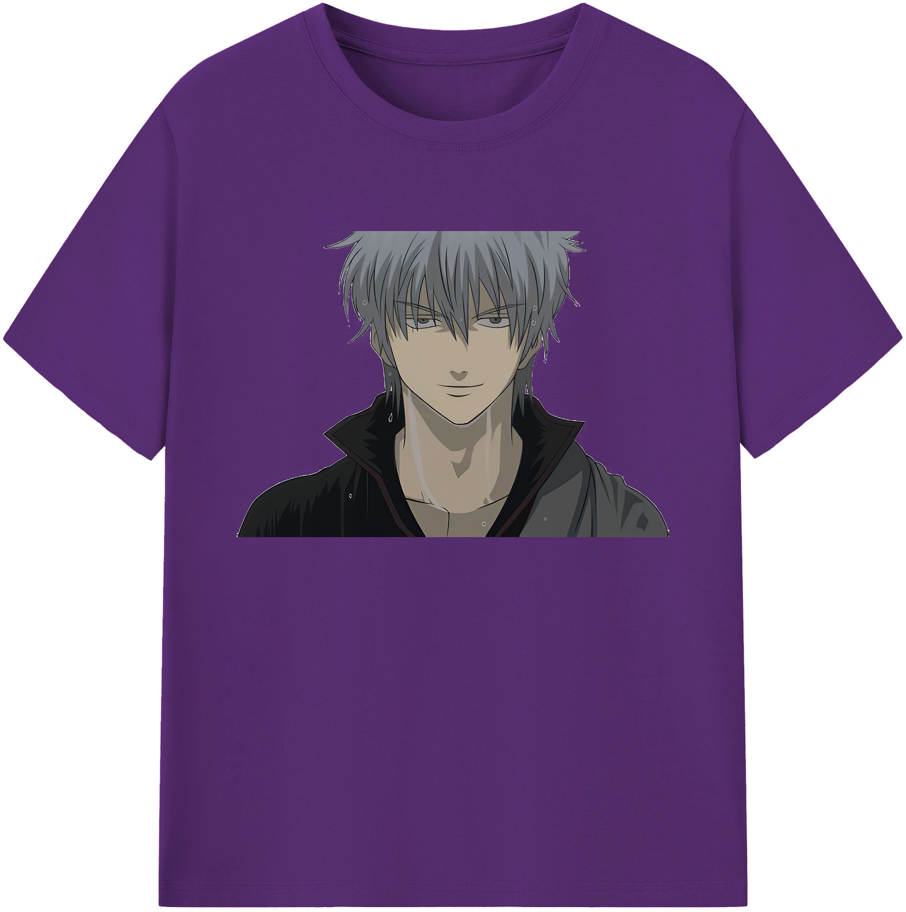 （画像用） ぎんたま 坂田銀時（さかたぎんとき） 神楽 志村新八（しむら しんぱち） GINTAMA Sakata Gintoki Kagura Shimura Shinpachi 綿100％ メンズ半袖Tシャツ｜肌触りやわらか＆通気性