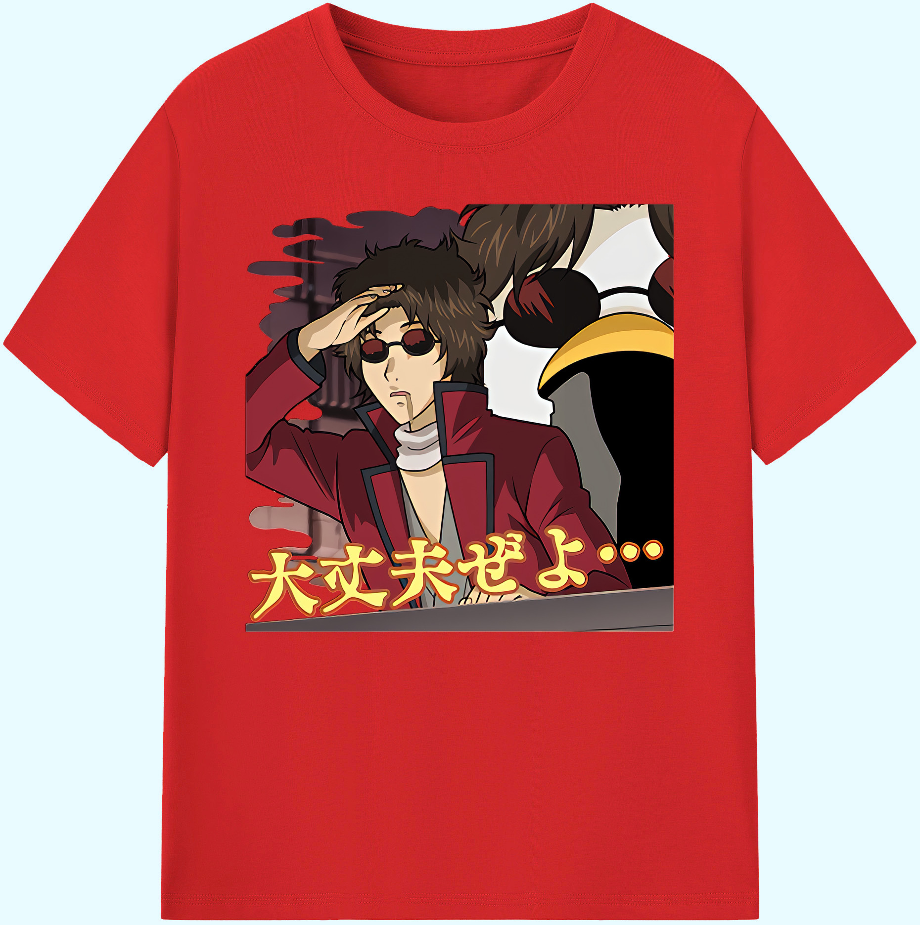 （画像用） ぎんたま 坂田銀時（さかたぎんとき） 神楽 志村新八（しむら しんぱち） GINTAMA Sakata Gintoki Kagura Shimura Shinpachi 綿100％ メンズ半袖Tシャツ｜肌触りやわらか＆通気性