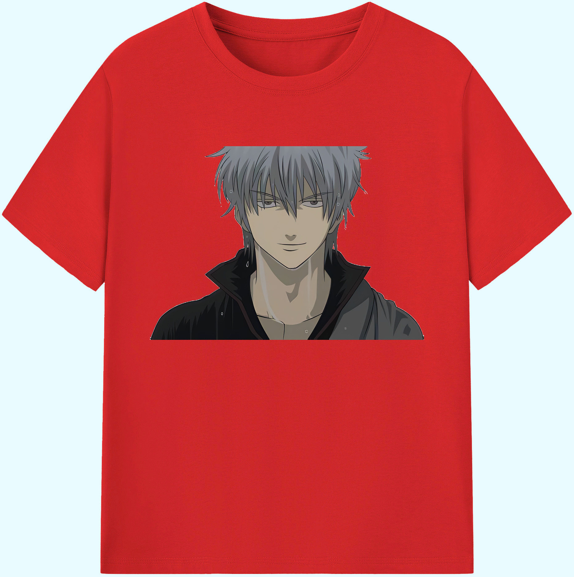 （画像用） ぎんたま 坂田銀時（さかたぎんとき） 神楽 志村新八（しむら しんぱち） GINTAMA Sakata Gintoki Kagura Shimura Shinpachi 綿100％ メンズ半袖Tシャツ｜肌触りやわらか＆通気性