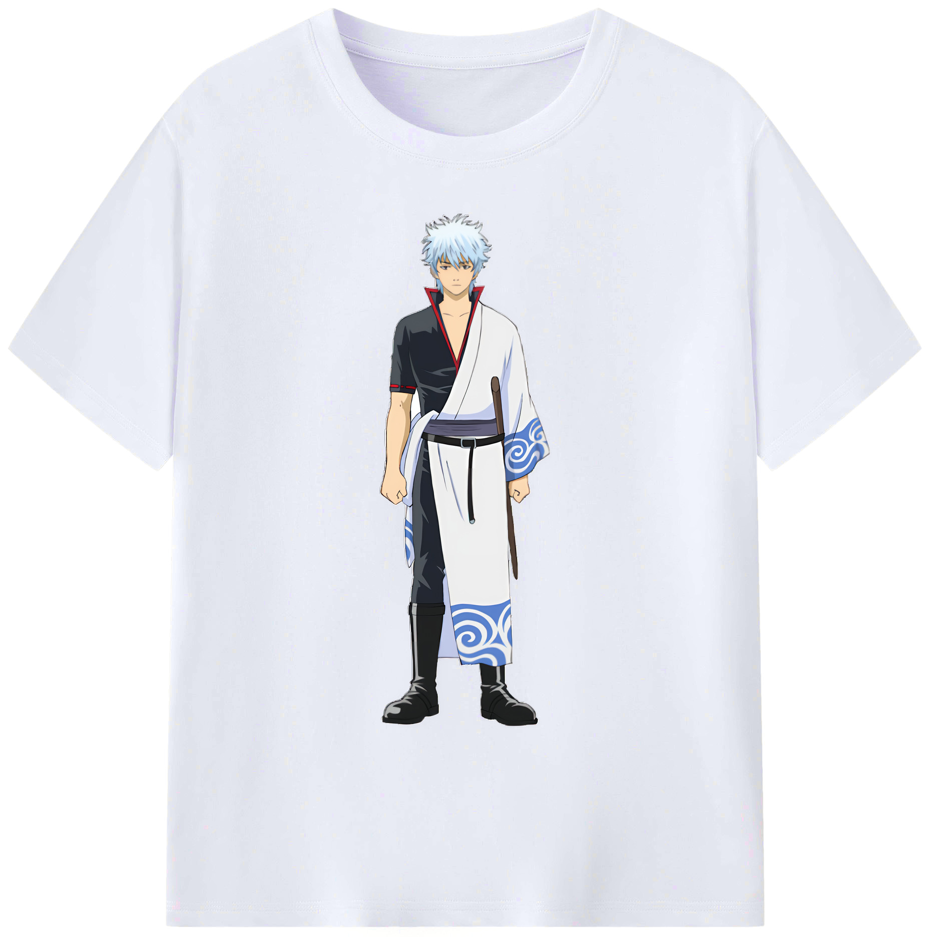 （画像用） ぎんたま 坂田銀時（さかたぎんとき） 神楽 志村新八（しむら しんぱち） GINTAMA Sakata Gintoki Kagura Shimura Shinpachi 綿100％ メンズ半袖Tシャツ｜肌触りやわらか＆通気性