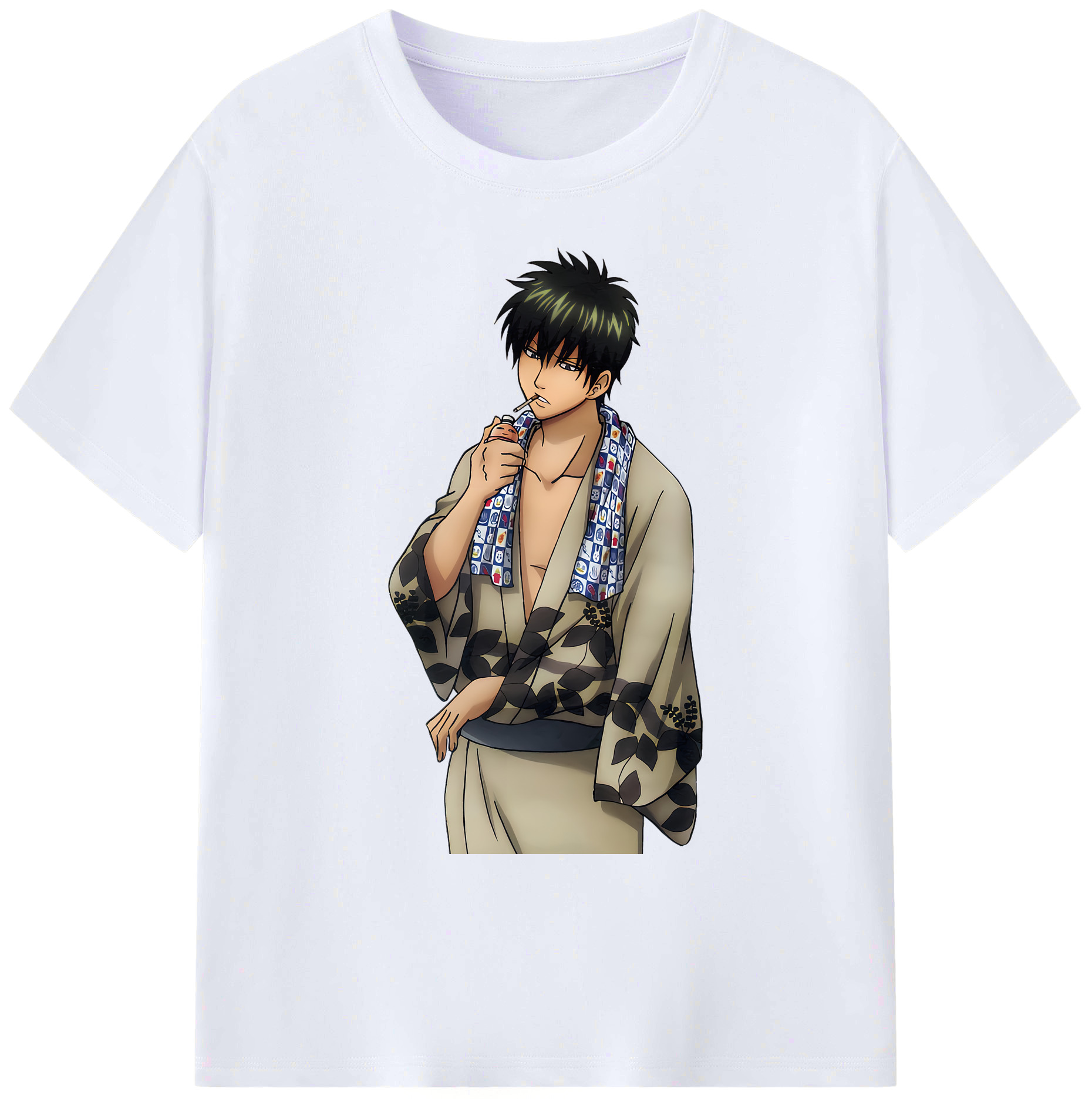（画像用） ぎんたま 坂田銀時（さかたぎんとき） 神楽 志村新八（しむら しんぱち） GINTAMA Sakata Gintoki Kagura Shimura Shinpachi 綿100％ メンズ半袖Tシャツ｜肌触りやわらか＆通気性