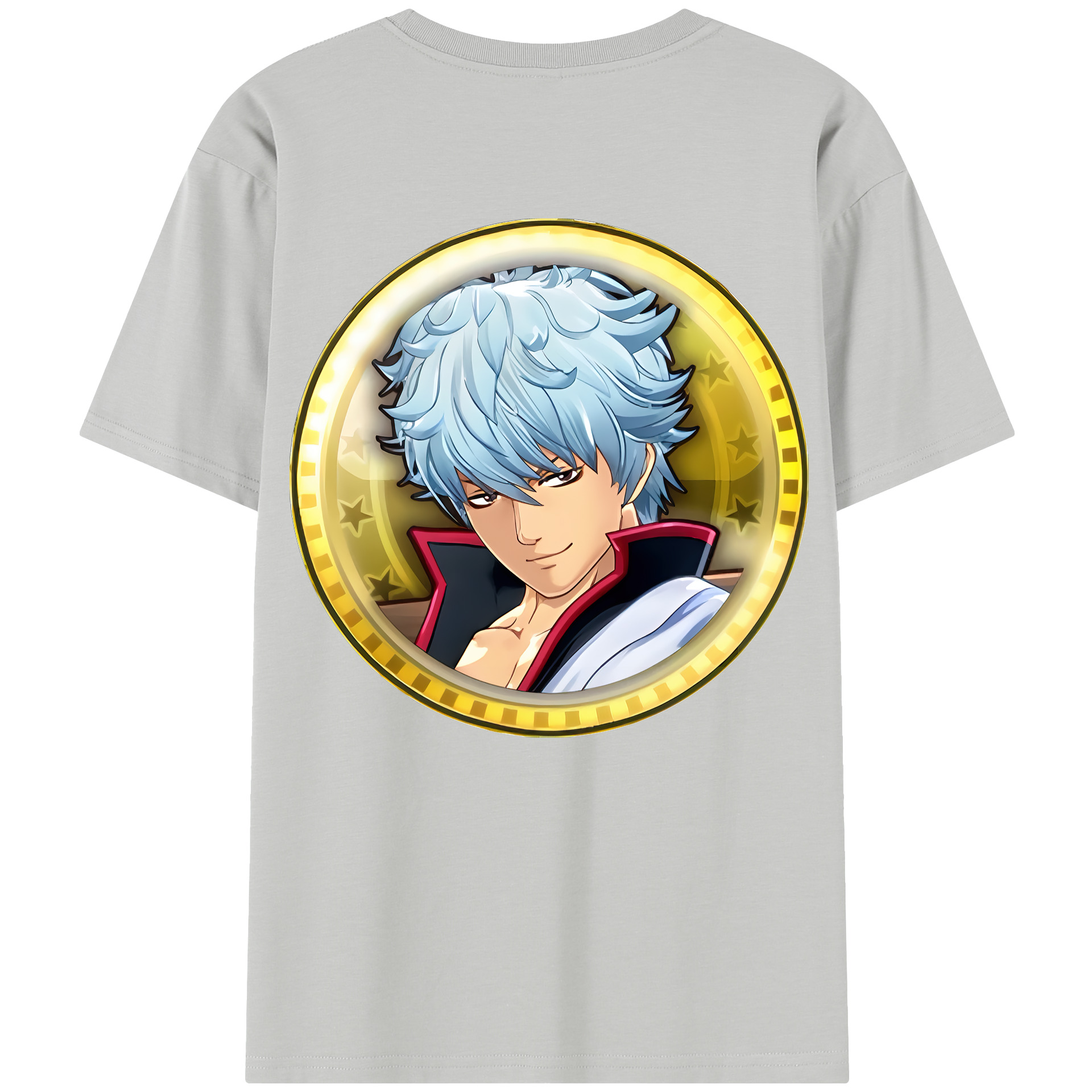（画像用） ぎんたま 坂田銀時（さかたぎんとき） 神楽 志村新八（しむら しんぱち） GINTAMA Sakata Gintoki Kagura Shimura Shinpachi レディース半袖Tシャツ(バックプリント)