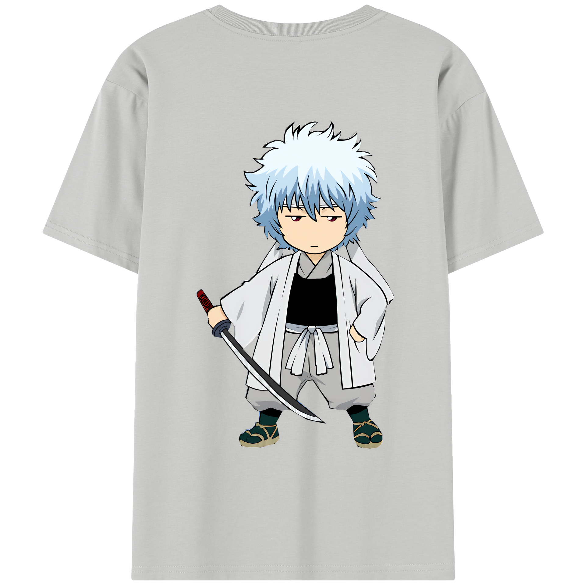 （画像用） ぎんたま 坂田銀時（さかたぎんとき） 神楽 志村新八（しむら しんぱち） GINTAMA Sakata Gintoki Kagura Shimura Shinpachi レディース半袖Tシャツ(バックプリント)