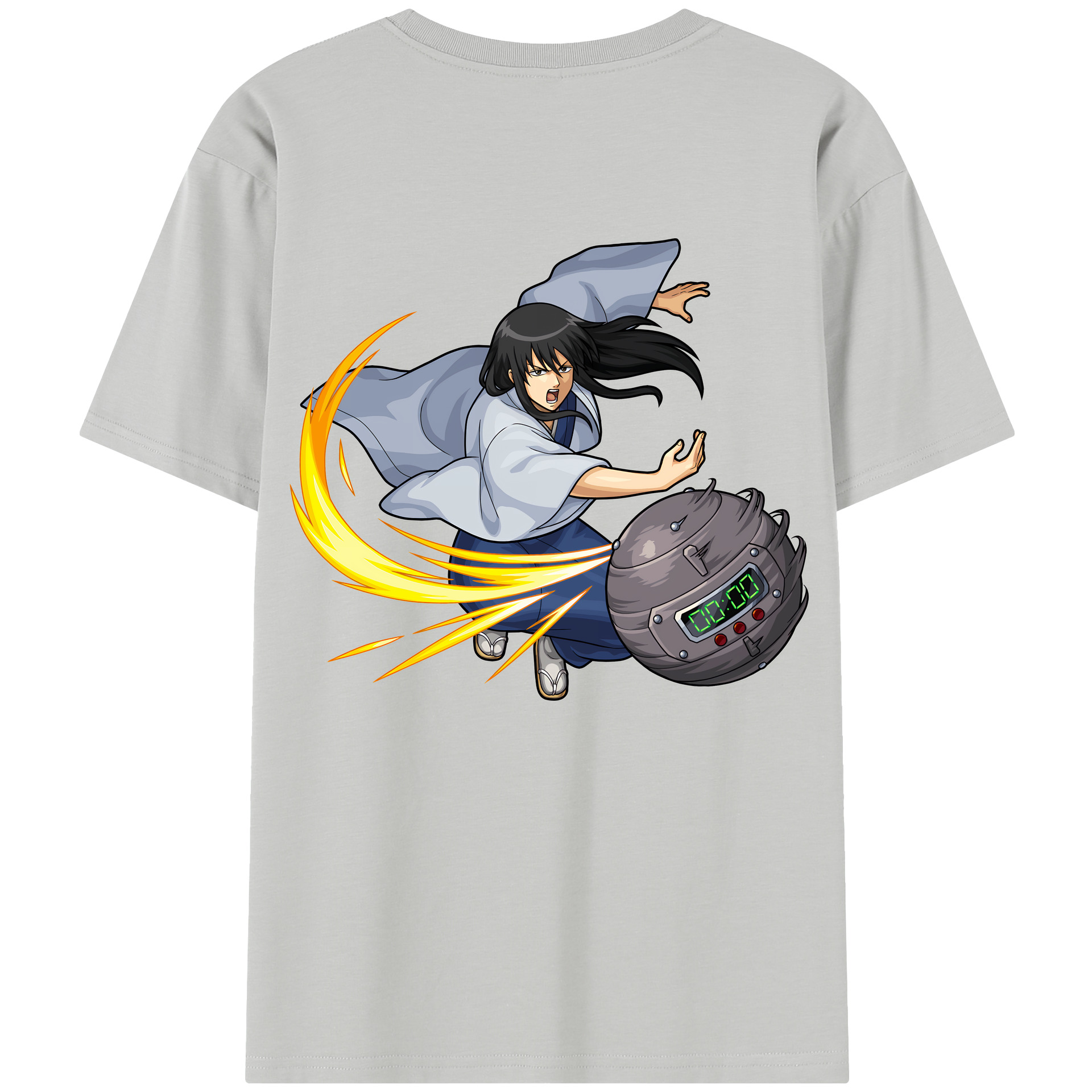 （画像用） ぎんたま 坂田銀時（さかたぎんとき） 神楽 志村新八（しむら しんぱち） GINTAMA Sakata Gintoki Kagura Shimura Shinpachi レディース半袖Tシャツ(バックプリント)
