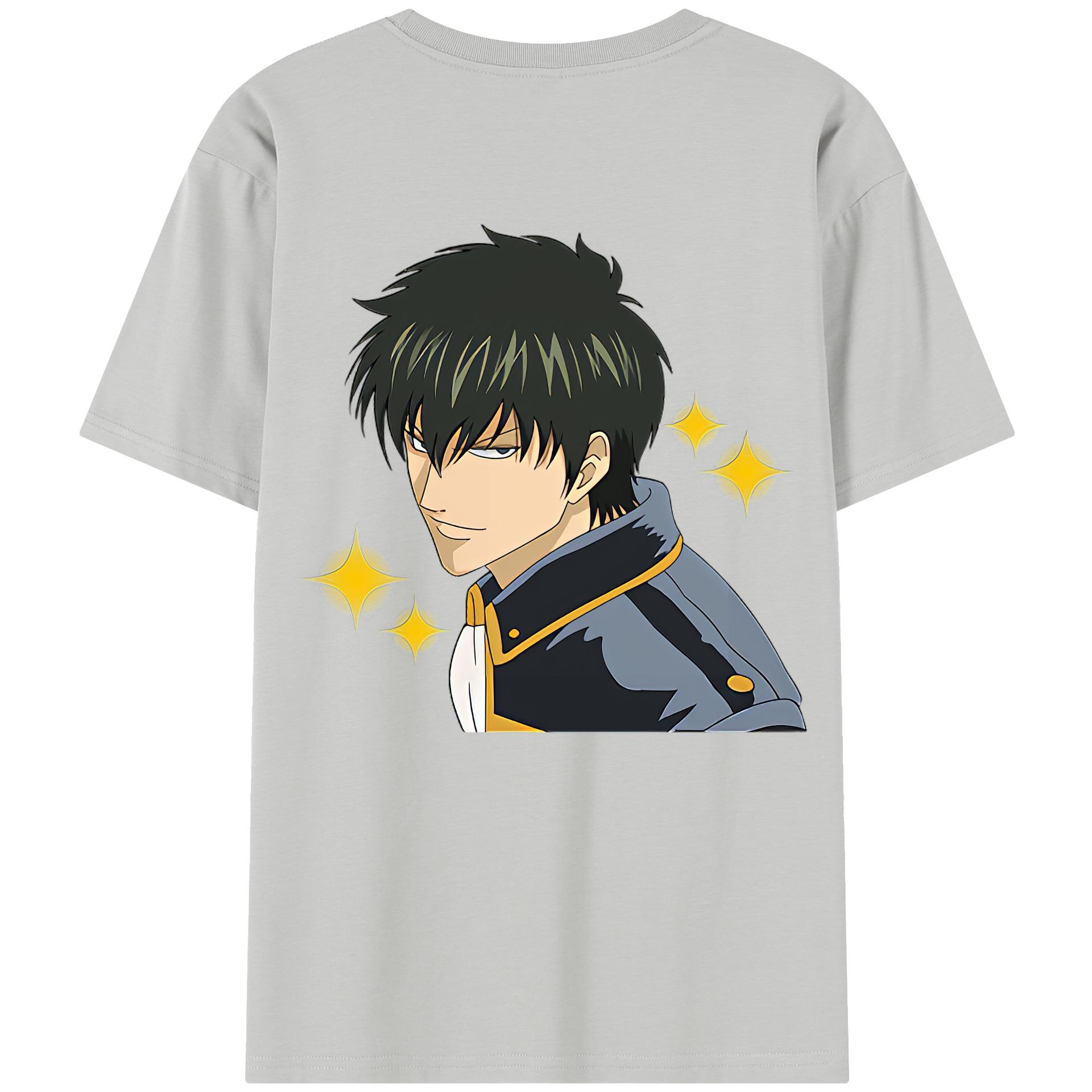 （画像用） ぎんたま 坂田銀時（さかたぎんとき） 神楽 志村新八（しむら しんぱち） GINTAMA Sakata Gintoki Kagura Shimura Shinpachi レディース半袖Tシャツ(バックプリント)