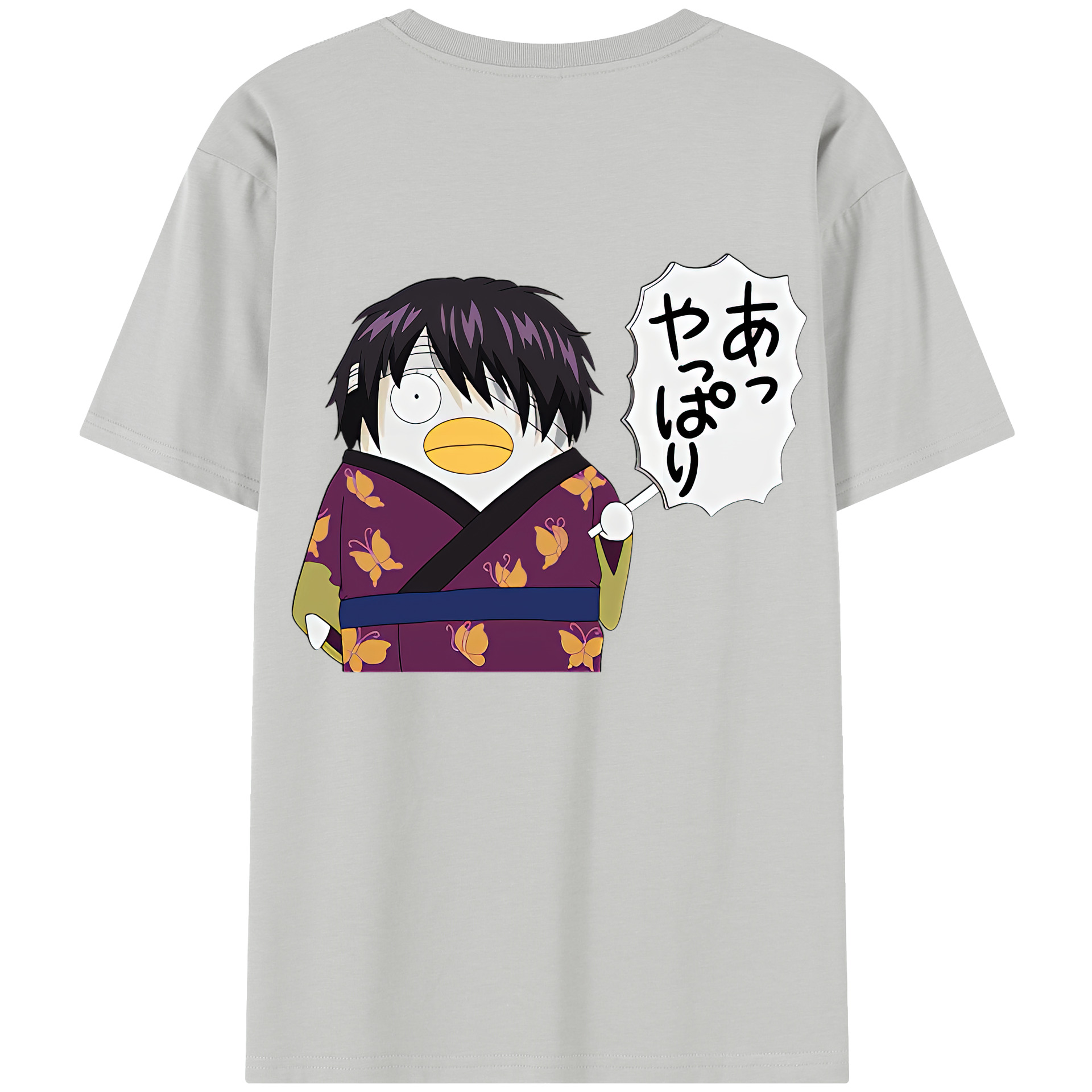 （画像用） ぎんたま 坂田銀時（さかたぎんとき） 神楽 志村新八（しむら しんぱち） GINTAMA Sakata Gintoki Kagura Shimura Shinpachi レディース半袖Tシャツ(バックプリント)