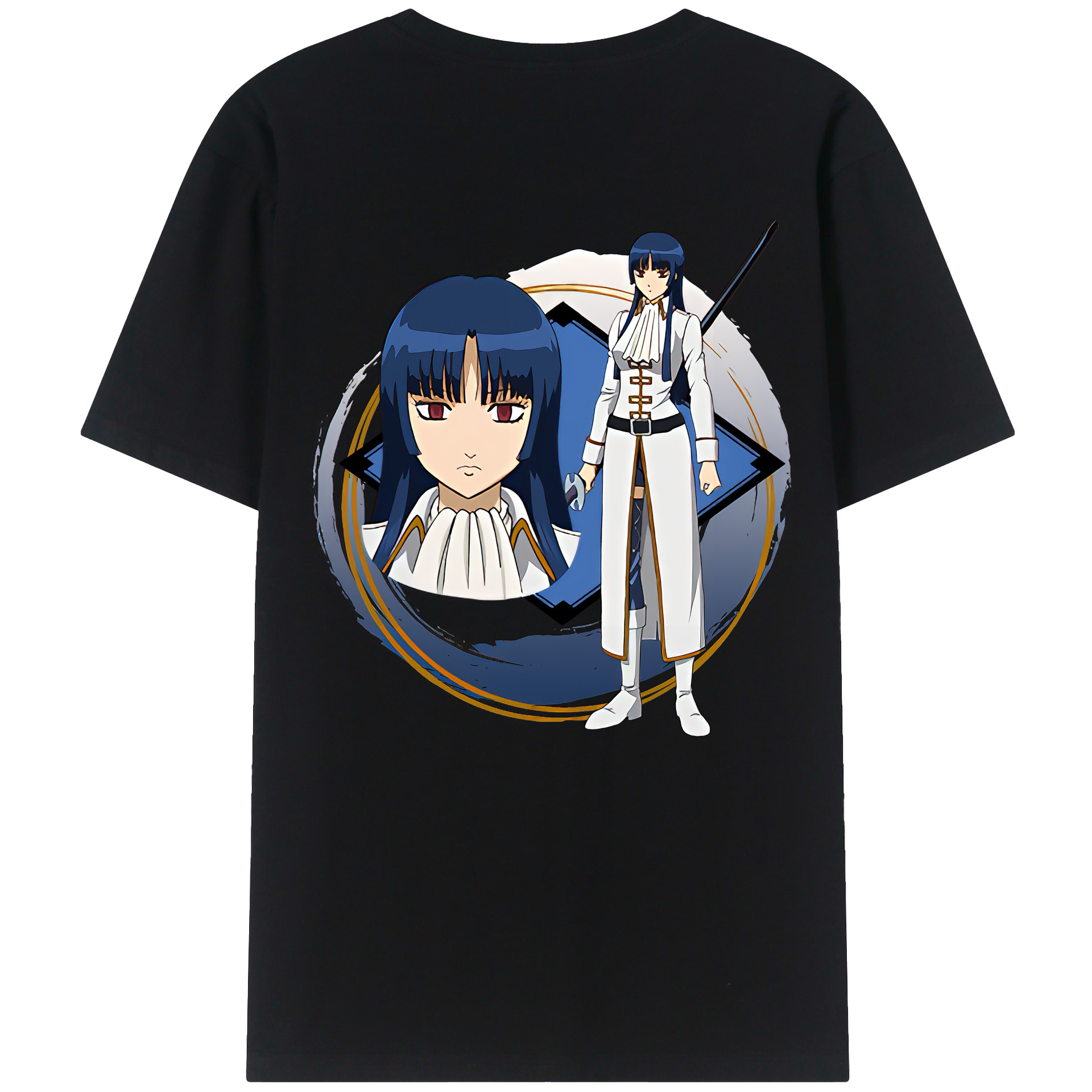 （画像用） ぎんたま 坂田銀時（さかたぎんとき） 神楽 志村新八（しむら しんぱち） GINTAMA Sakata Gintoki Kagura Shimura Shinpachi レディース半袖Tシャツ(バックプリント)
